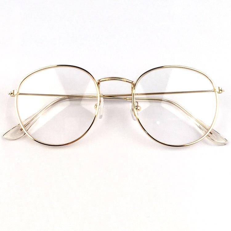 New Designer Woman Glasses Optical Frames Metal Round Glasses Frame