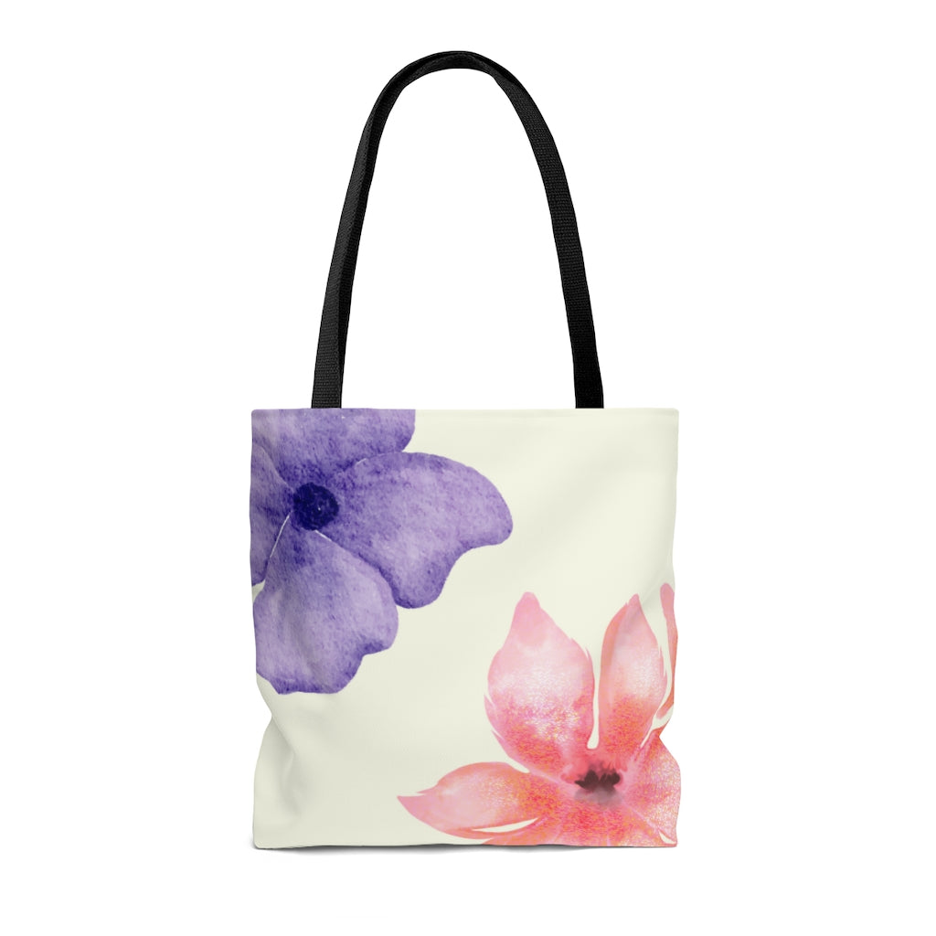 NEW ME IM Fresh Floral Print Beach Shopper Tote Bag Medium