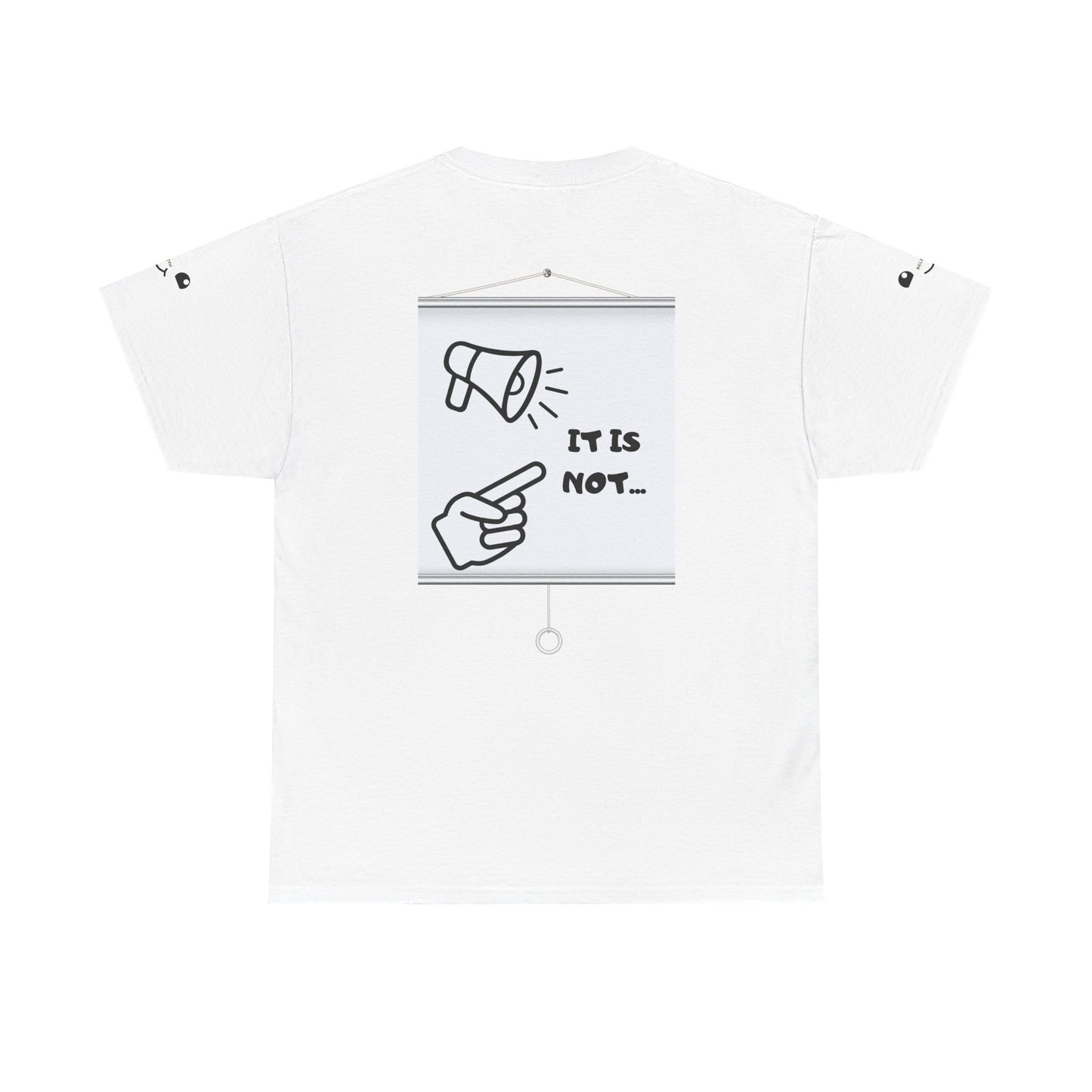 Graphic Tee — "It's Not Your Fault" Comic-Style Pointing Design