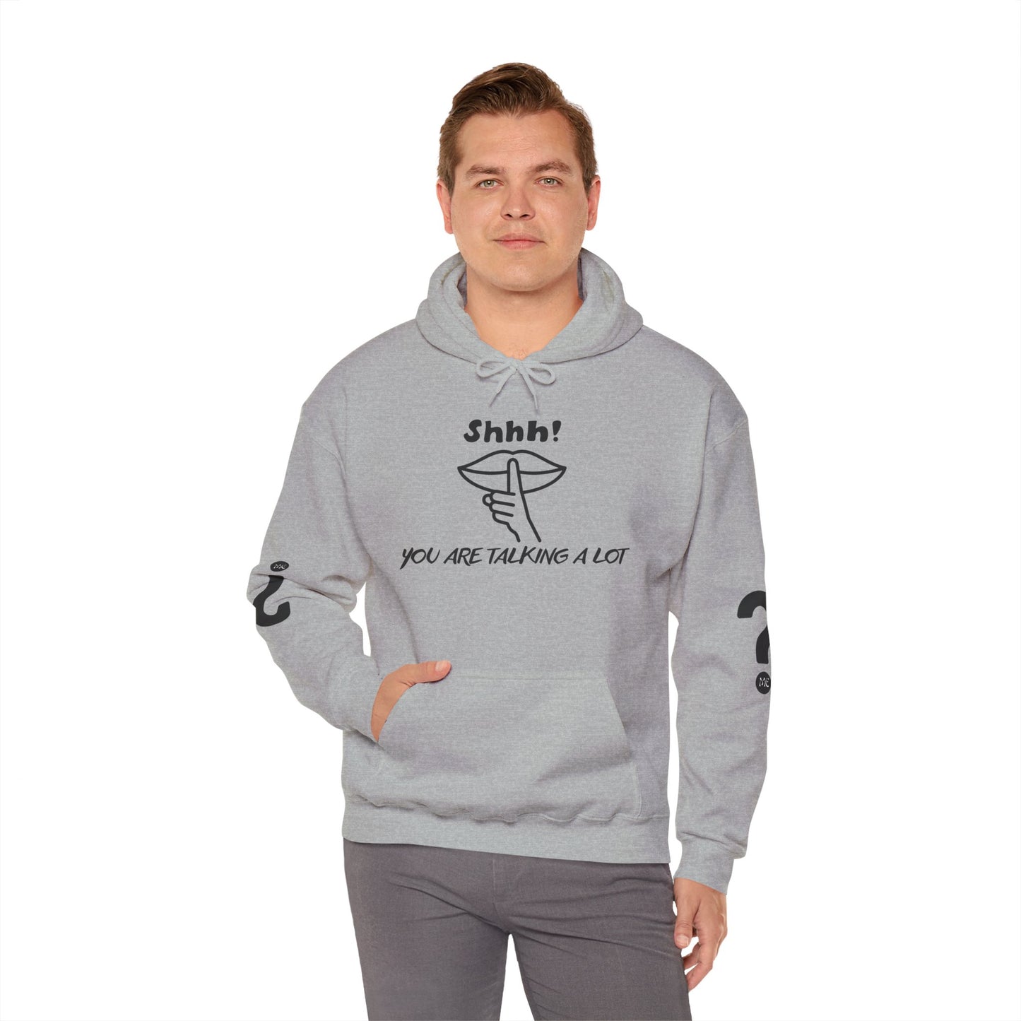 Shhh! Funny Unisex Hooded Sweatshirt, Cozy Hoodie for Introverts, Ideal Gift for Friends and Family, Perfect for Casual Wear, [...]