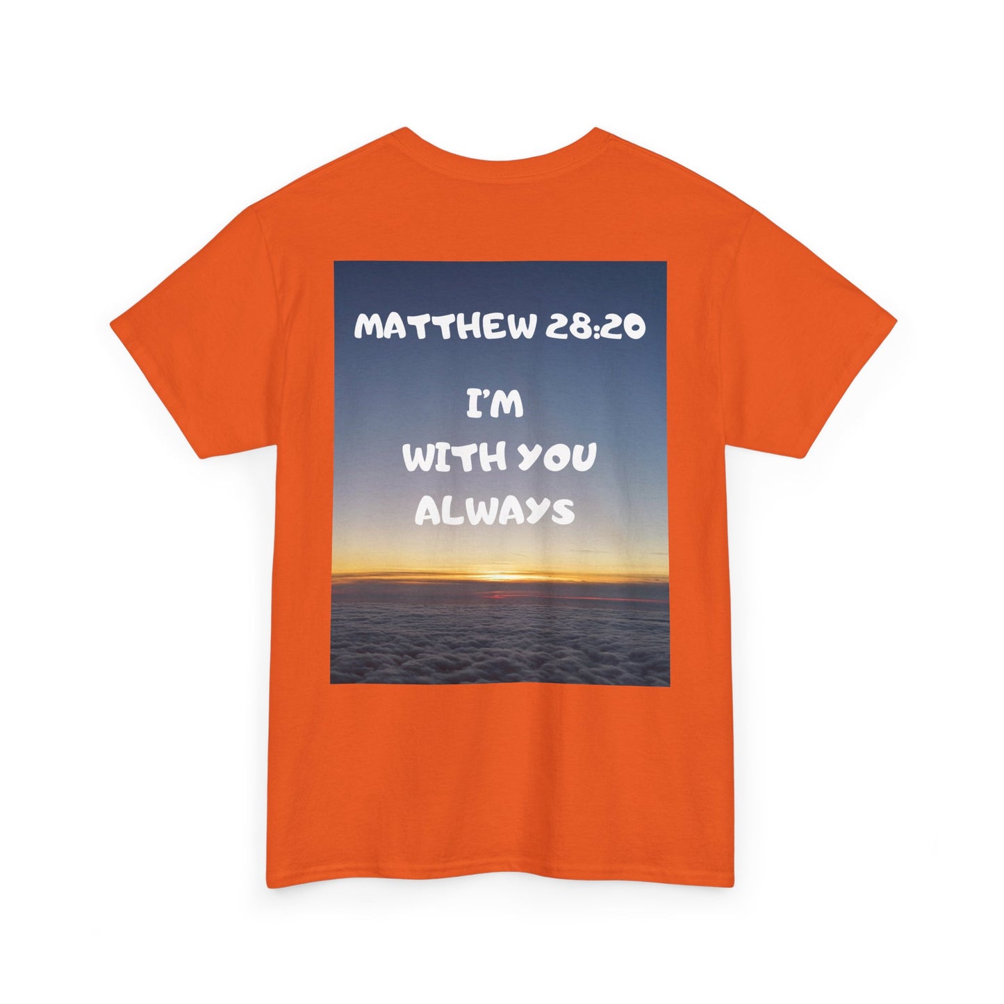 Faith Travel T‑Shirt — “Jeremiah 29:11 / Matthew 28:20” Inspirational Plane Tee