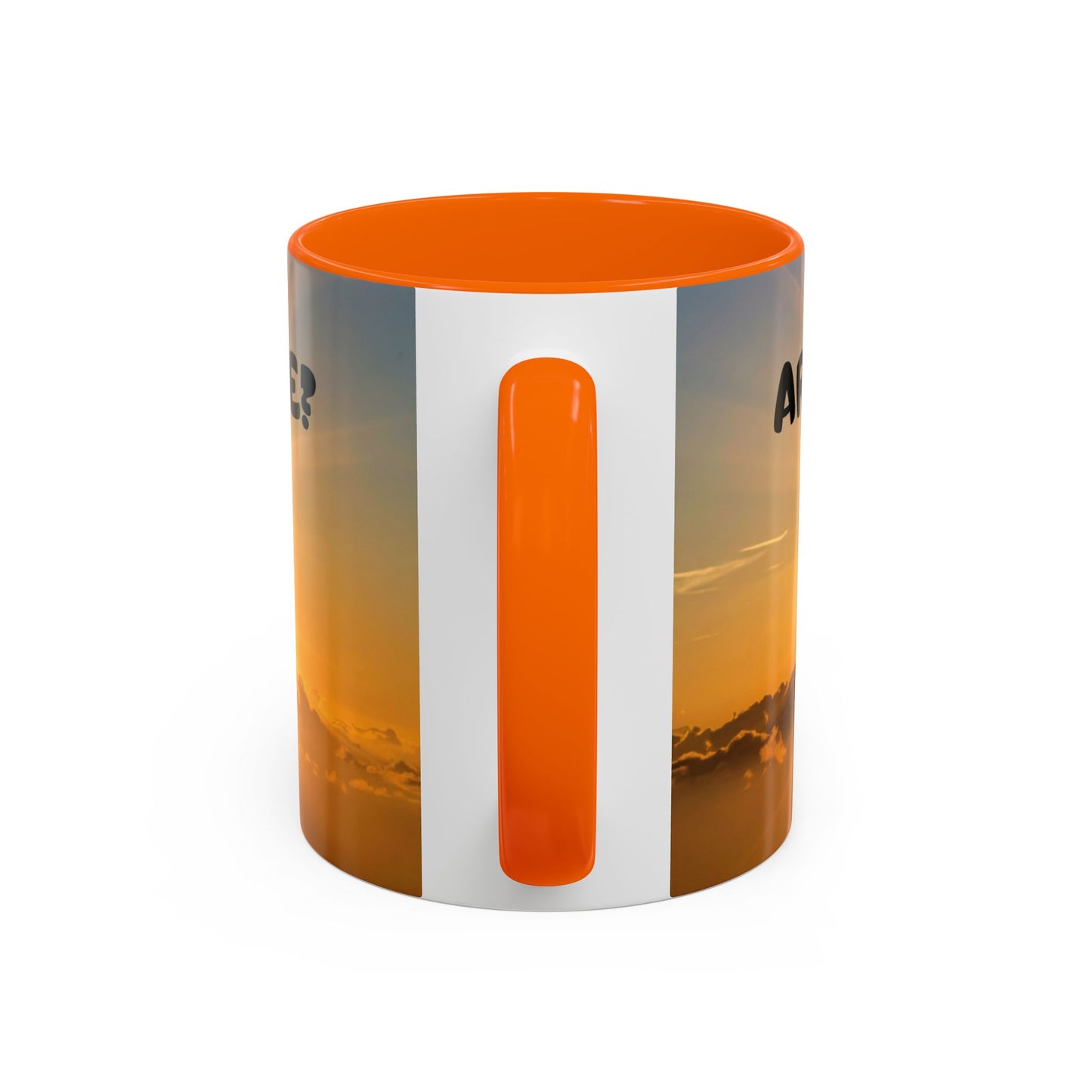 Sunshine Smile Coffee Mug — "You Still Alive? Live" Motivational Accent Mug