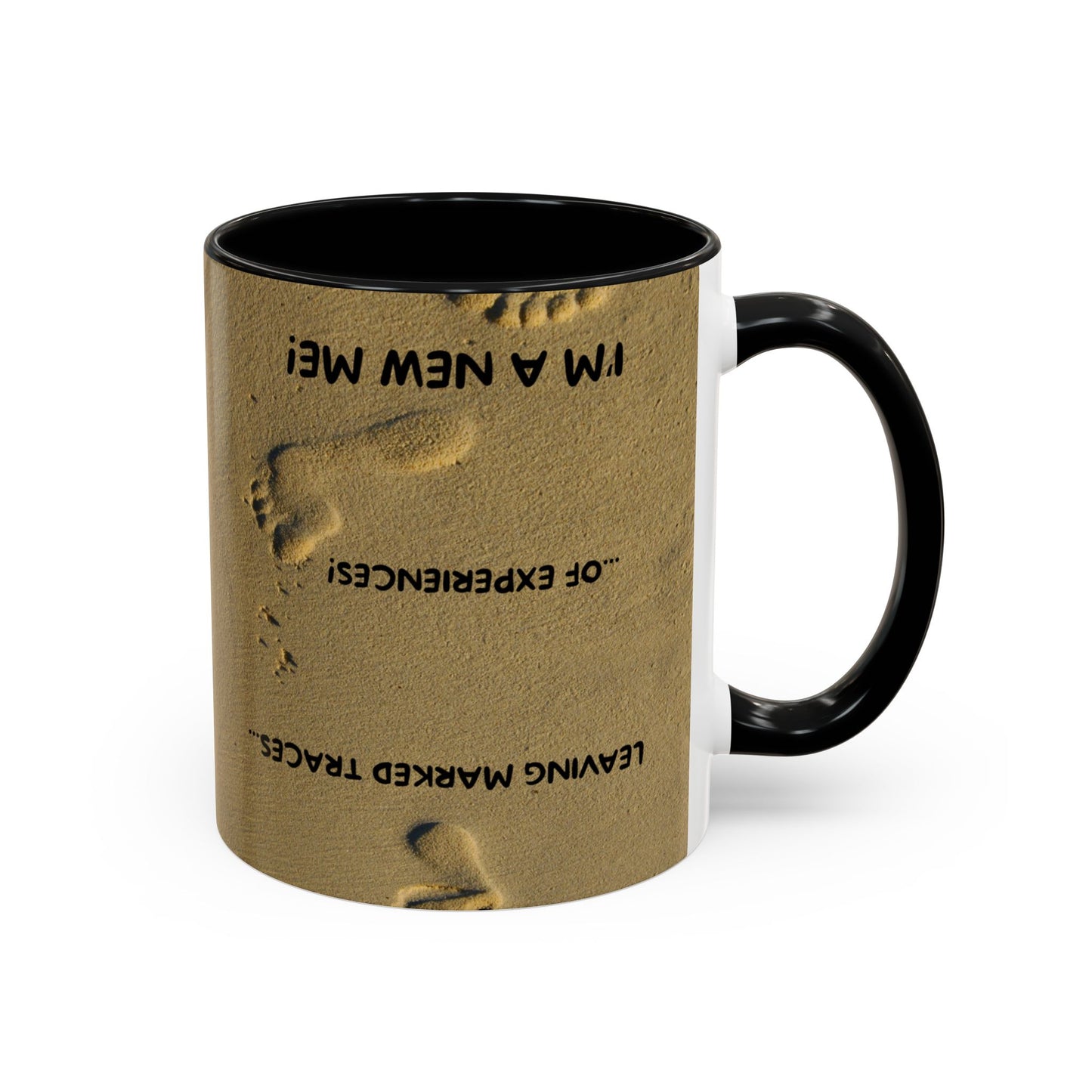 LEAVING EXPERIENCES Inspirational Accent Coffee Mug - Perfect Gift for New Beginnings, Motivation, Self-Discovery, Café Lover, Ceramic Cup