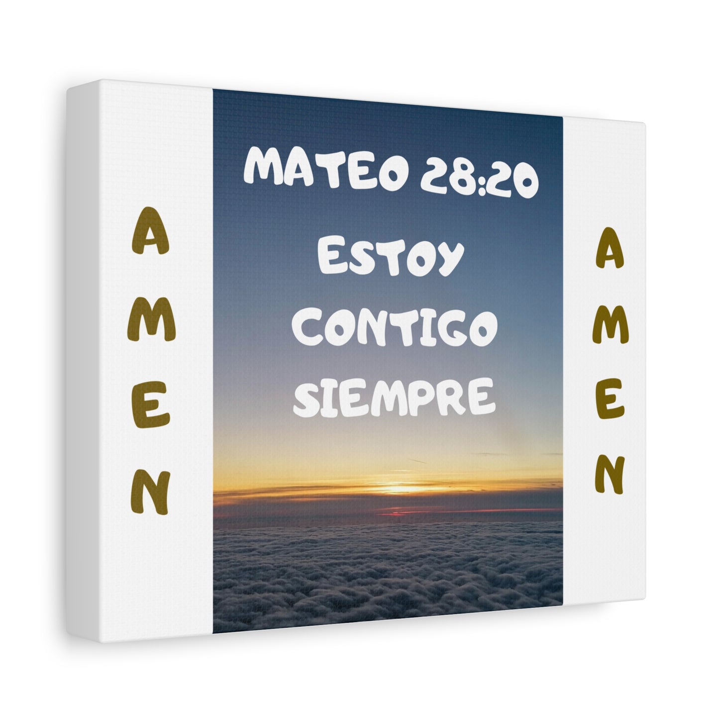 "Mateo 28:20 Estoy Contigo Siempre" Spanish Inspirational Wall Art