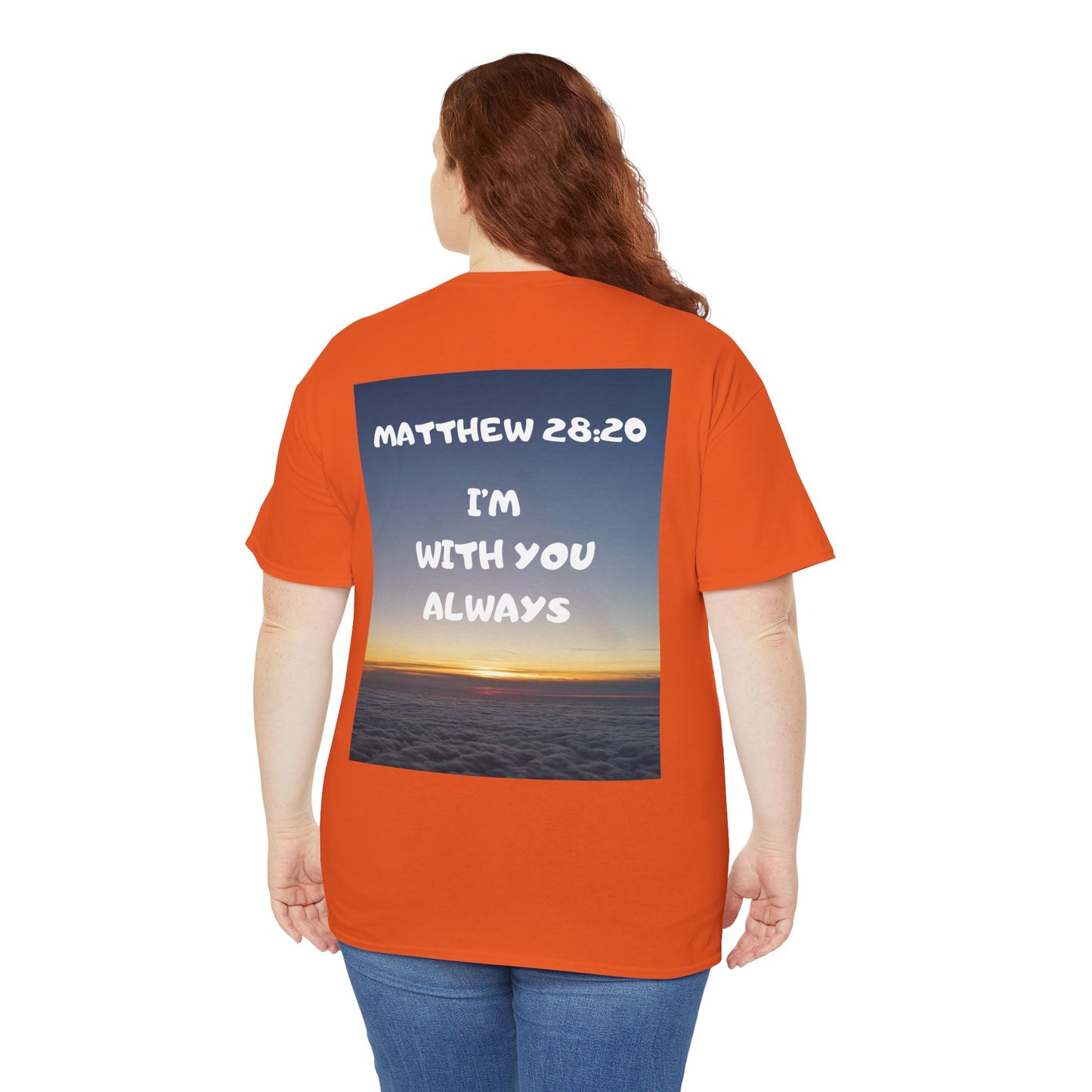 Faith Travel T‑Shirt — “Jeremiah 29:11 / Matthew 28:20” Inspirational Plane Tee