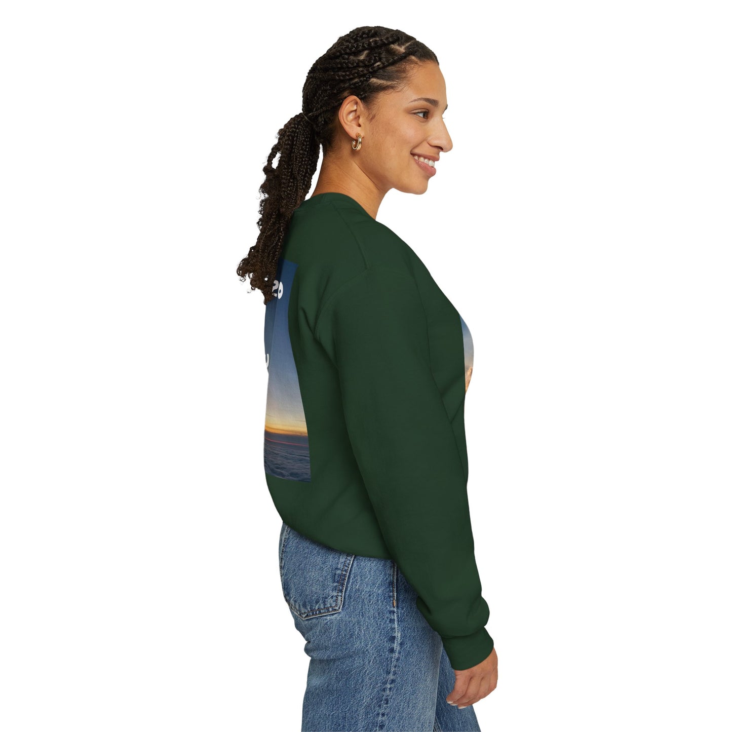"Jeremiah 29:11 / Matthew 28:20" Christian Crewneck Inspirational Bible Verse Sweatshirt