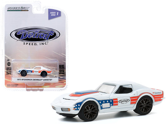 1972 Chevrolet Corvette \BFGoodrich\" White with Red and Blue Stripes