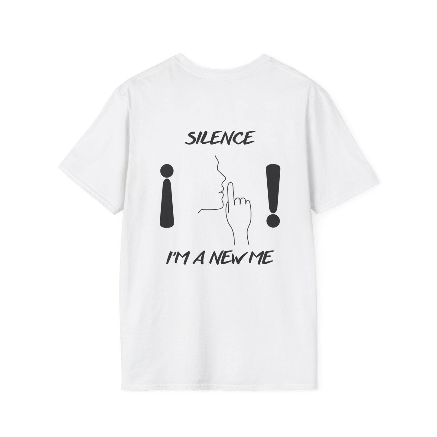 SILENCE Unisex Funny Quote T-Shirt: Shhh! You Are Talking A Lot, Silence I'm A New Me, Trendy Graphic Tee for Quirky Gifts, Comfortable Casual [...]