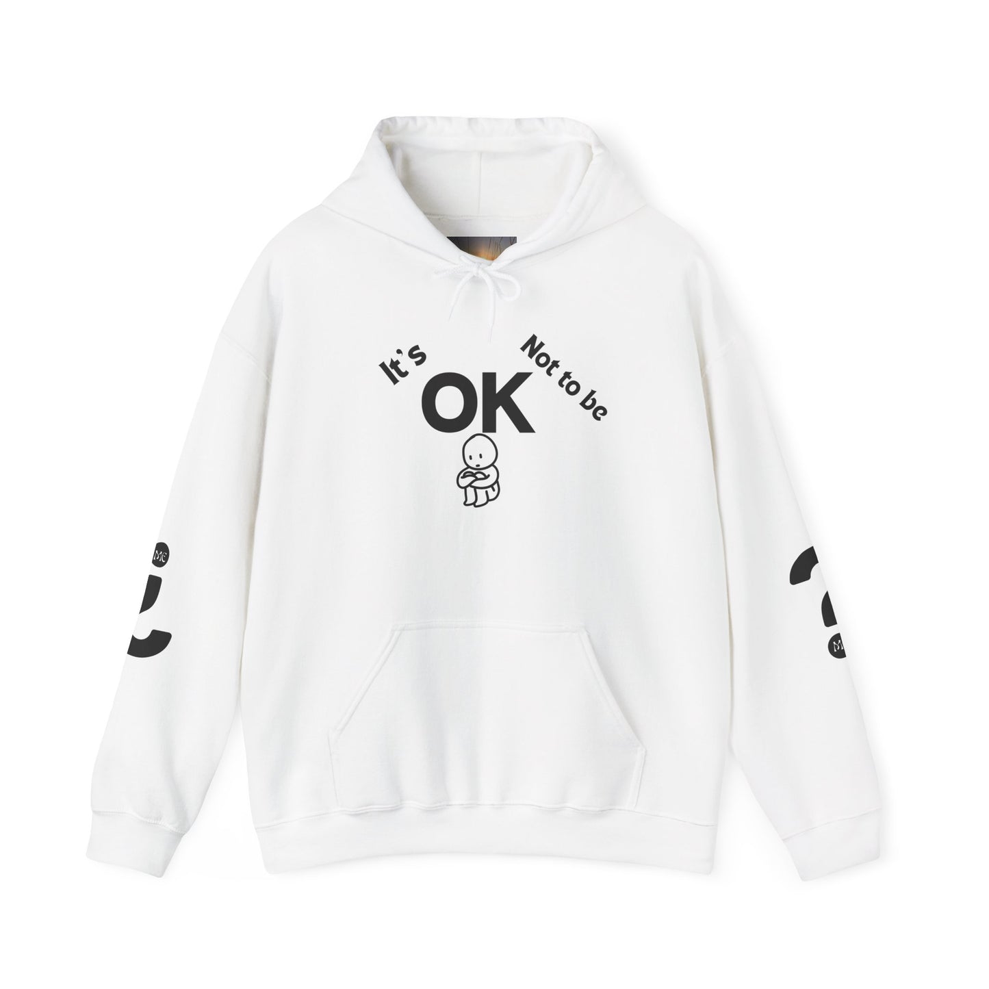 It's OK Motivational Hoodie for Comfort and Support, Unisex Sweatshirt, Mental Health Awareness Apparel, Self-Care Gift, Encouragement Clothing