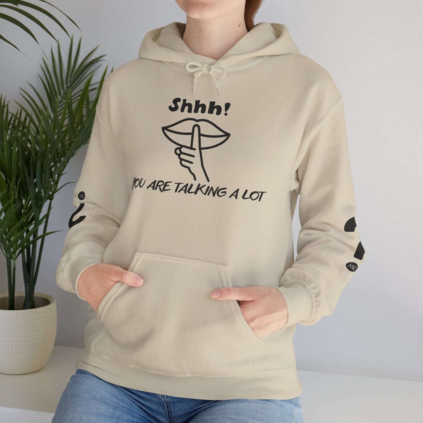 Shhh! Funny Unisex Hooded Sweatshirt, Cozy Hoodie for Introverts, Ideal Gift for Friends and Family, Perfect for Casual Wear, [...]