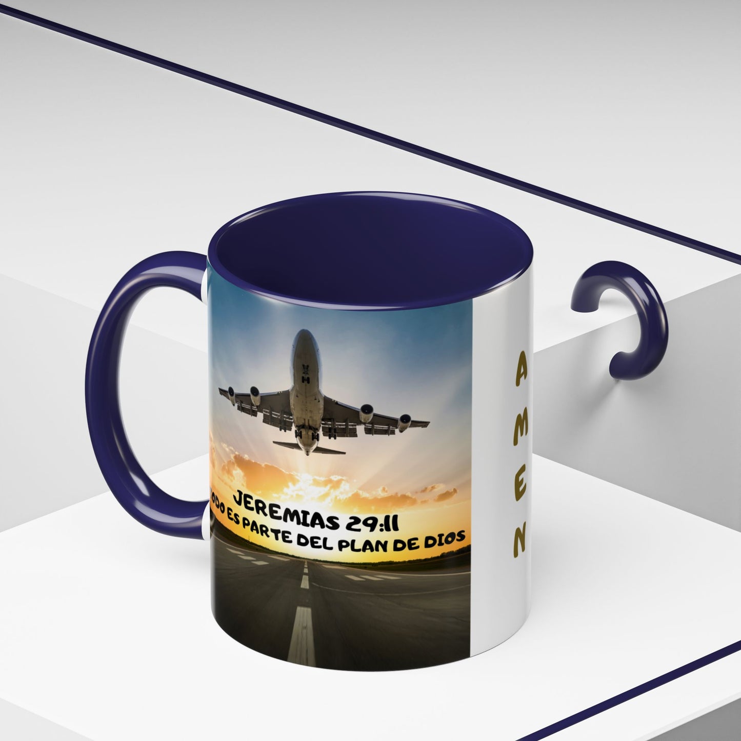 "Mateo 28:20 Estoy Contigo Siempre" Accent Mug (11/15oz)