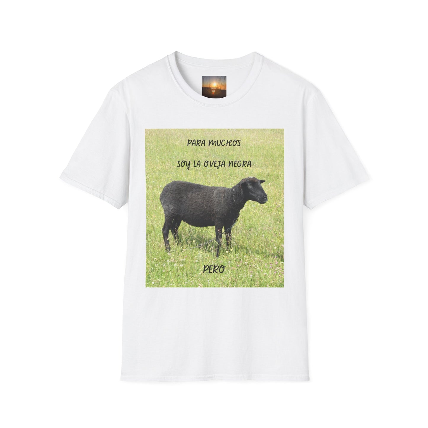 OVEJA NEGRA PERO Unisex Softstyle T-Shirt with Sheep Designs - Cute Farm Animal Tee, Funny Gift for Animal Lovers, Pastoral Vibe, Eco-Friendly Fashion, [...]
