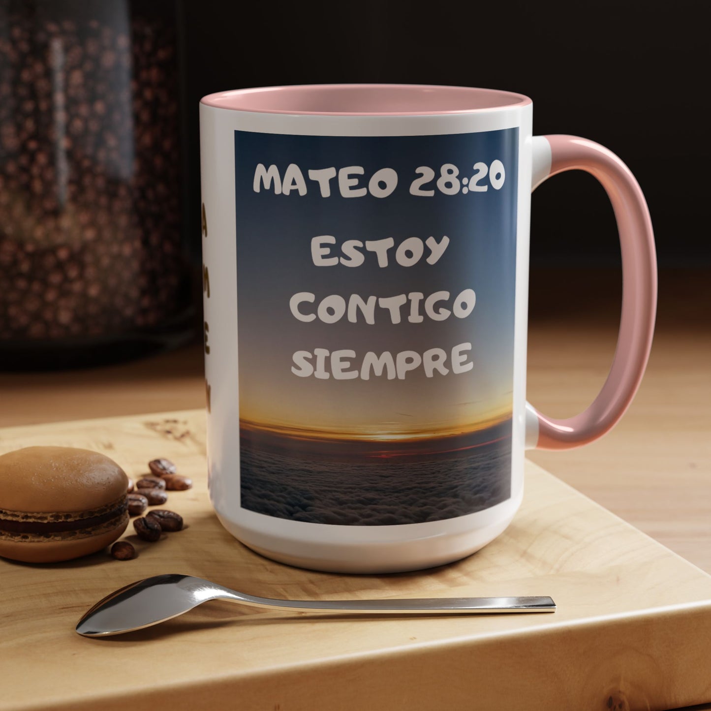"Mateo 28:20 Estoy Contigo Siempre" Accent Mug (11/15oz)