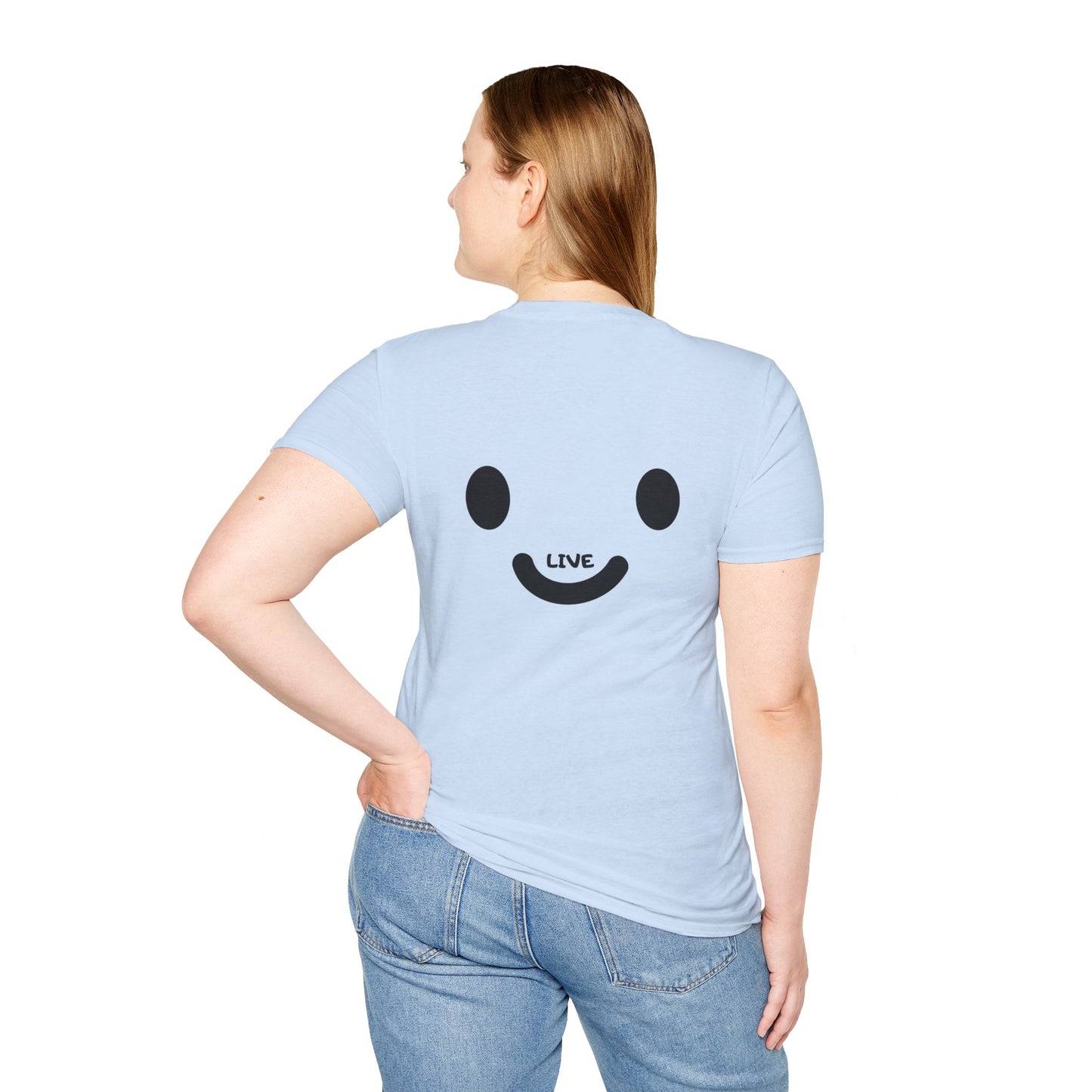 Live Smiley T-Shirt — 'Are You Still Alive?' Sunburst Positive Tee
