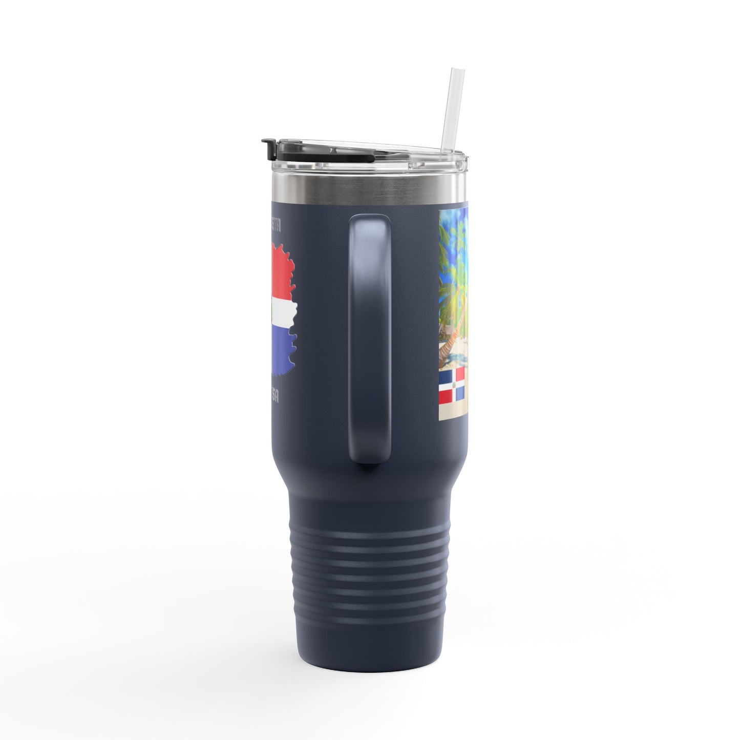 Dominican Republic Insulated Travel Mug, Caribbean Travel Cup, Beach Lover Gift, Quisqueya Hermosa Thermos, Vacation Essential, Summer [...]