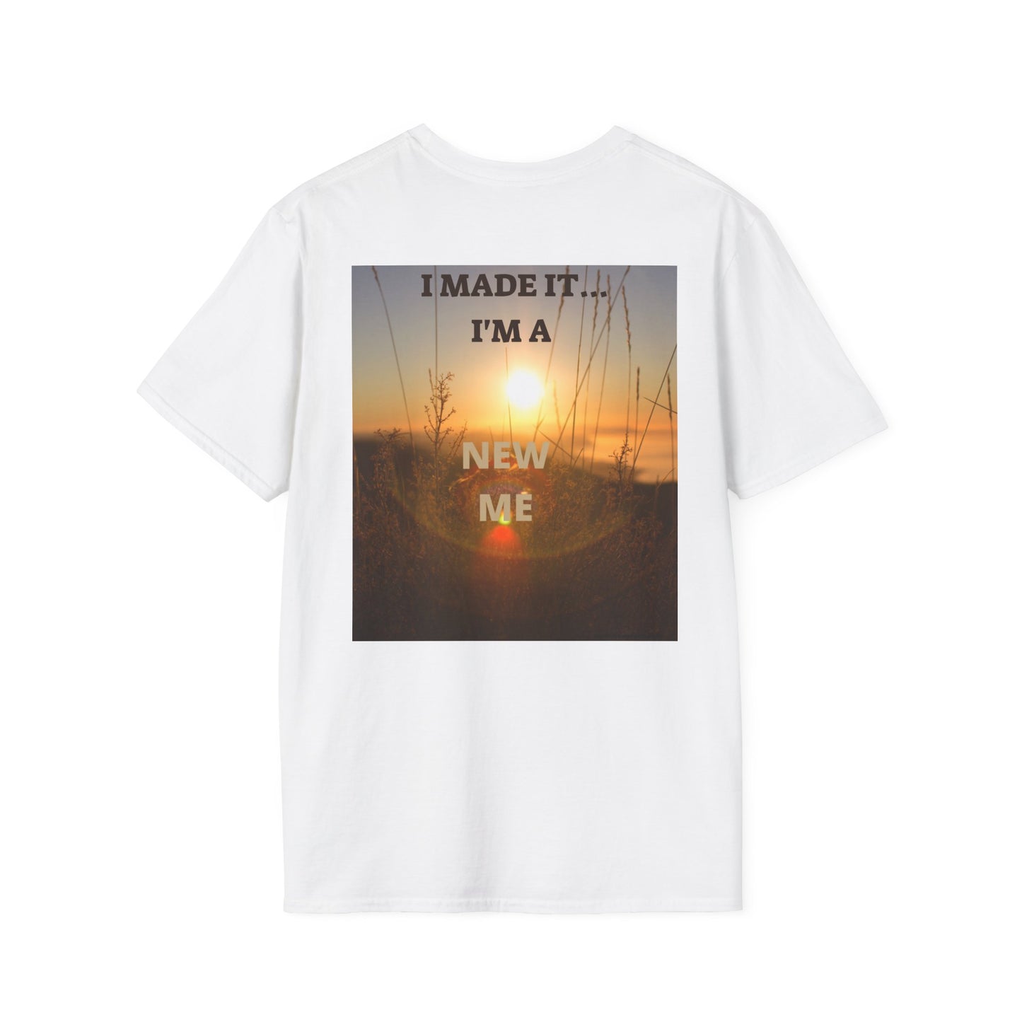 I MADE IT Inspirational Quote T-Shirt for Personal Growth, Motivational Tee, Beach Vibes Shirt, Gift for Friends, Unisex Softstyle Tee