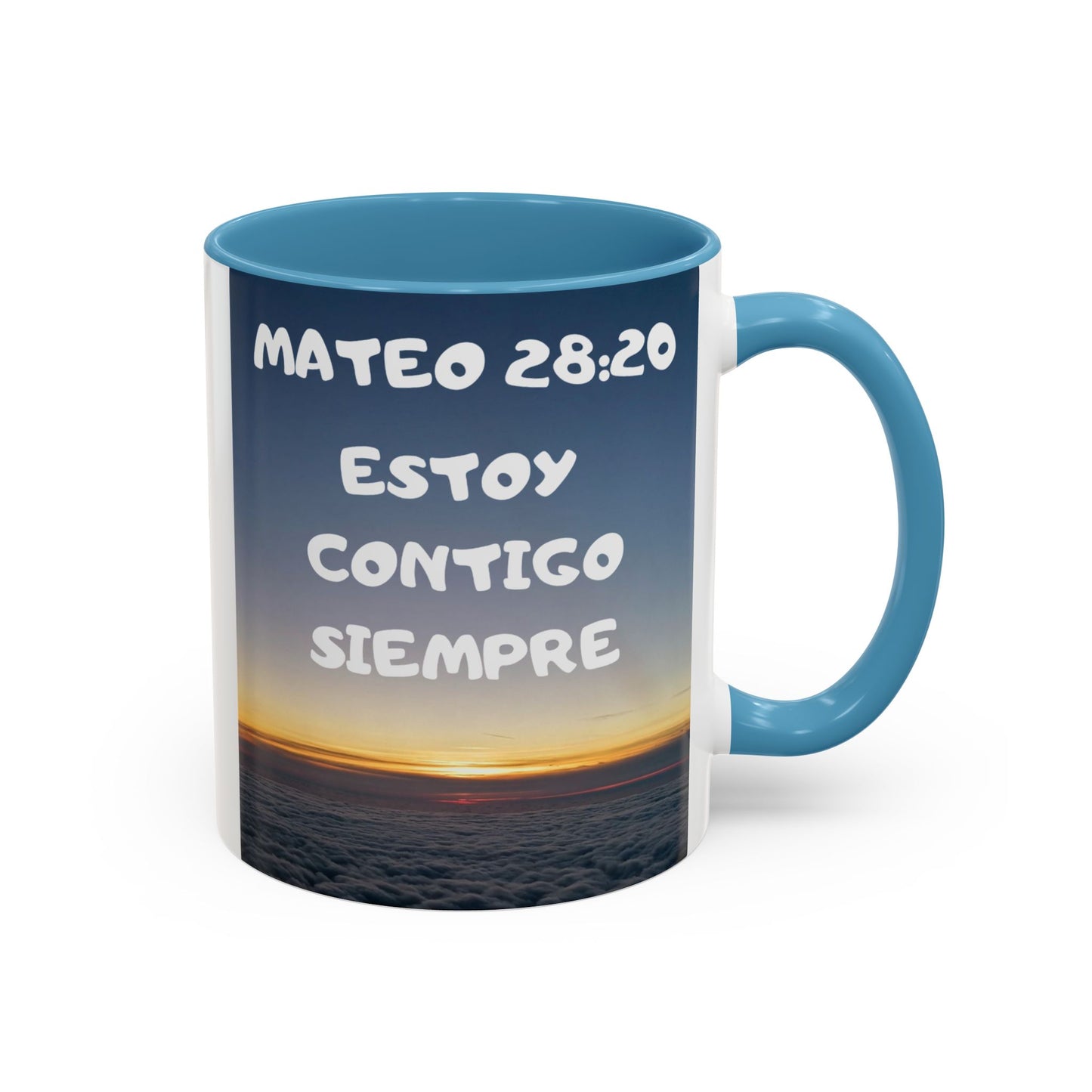 "Mateo 28:20 Estoy Contigo Siempre" Accent Mug (11/15oz)