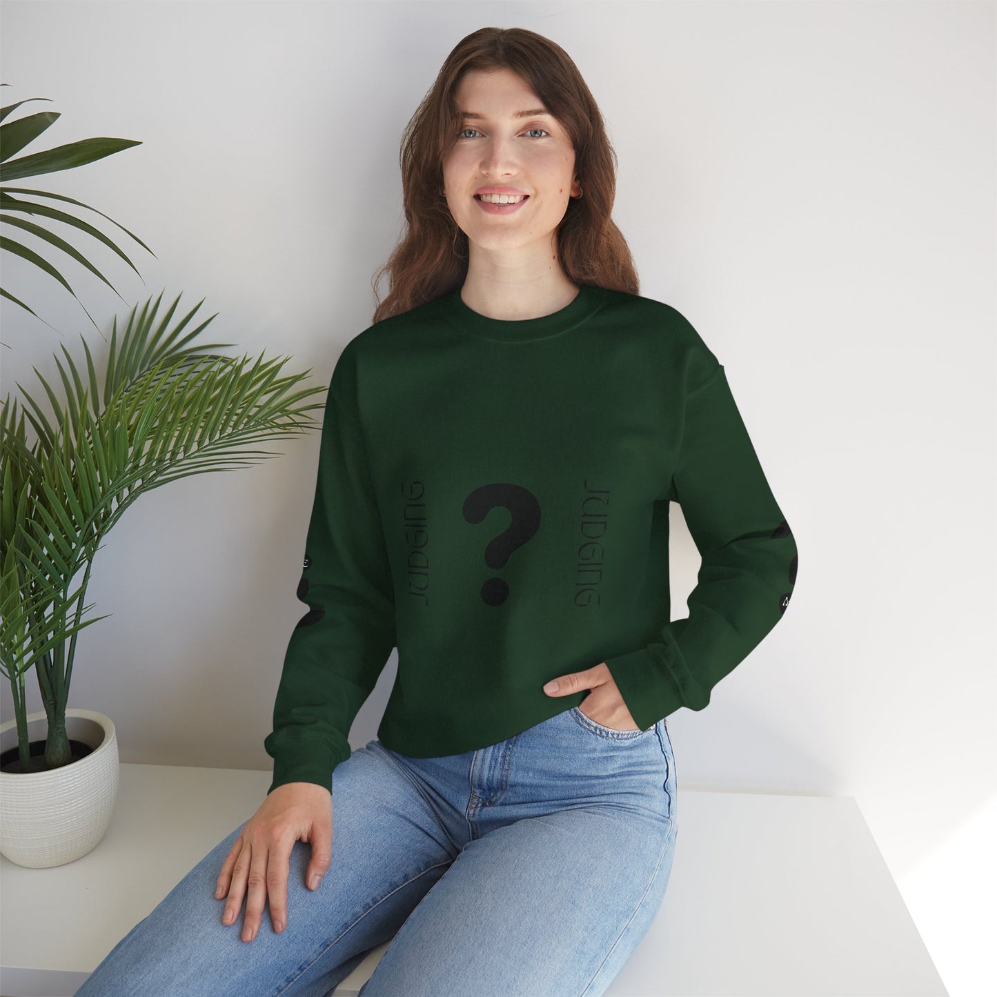 Judging Crewneck Sweatshirt, Unisex Sweater, Funny Sweatshirt, Casual Fashion, Gift for Friends, Comfort Wear