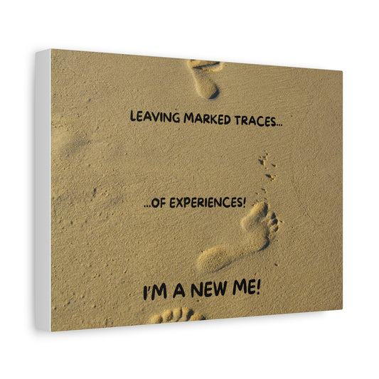 NEW ME IM Inspirational Canvas Art Print, Motivational Wall Decor, New Beginnings Quote, Unique Gift for Home, Modern Wall Decor