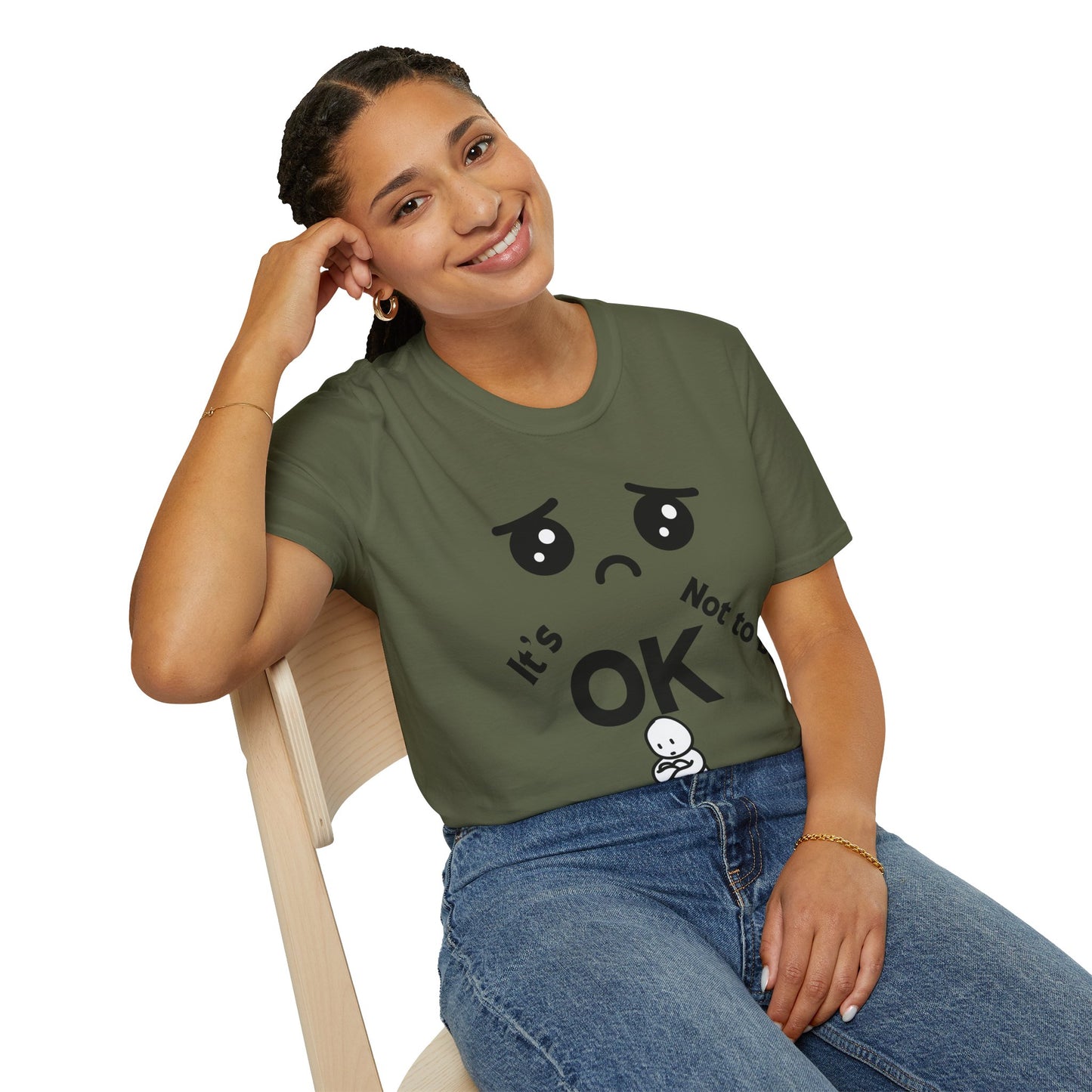 IT'S OK Emotional Support Unisex T-Shirt, Inspirational Tee, Self-Care Shirt, Mental Health Awareness, Gift for Friends, Motivational Apparel, [...]