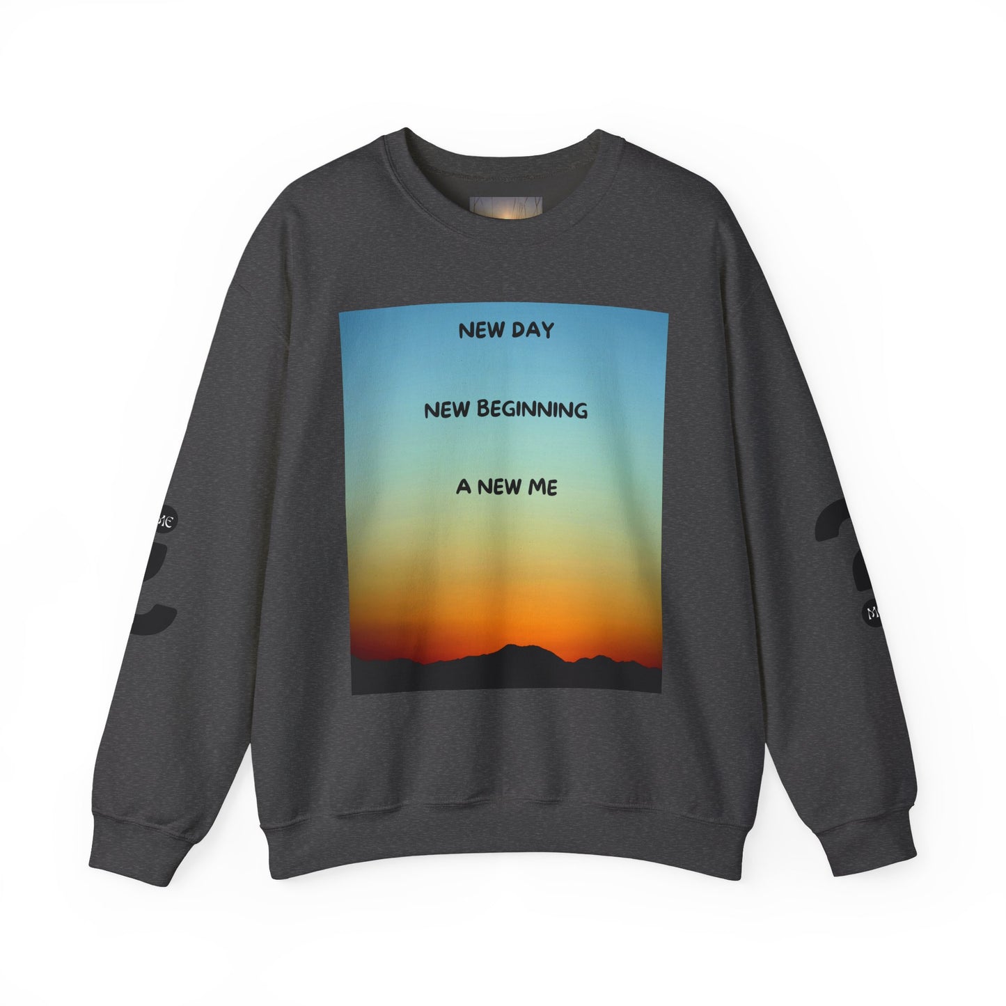 NEW DAY NEW BEGINNING A NEW ME Crewneck Sweatshirt - New Day, New Beginning, A New Me, Motivational Apparel, Cozy Gift for Her, Affirmation Sweater, [...]