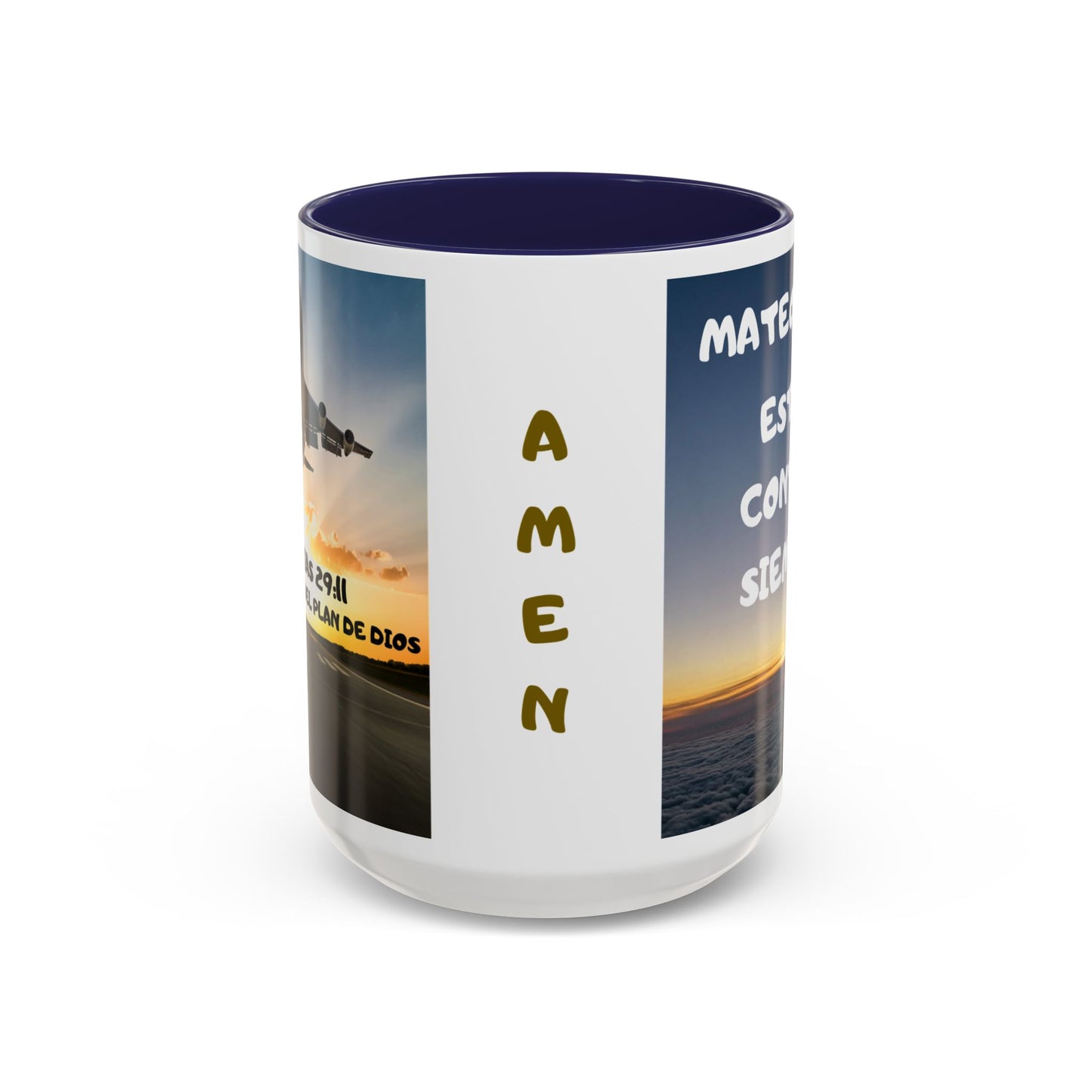 "Mateo 28:20 Estoy Contigo Siempre" Accent Mug (11/15oz)