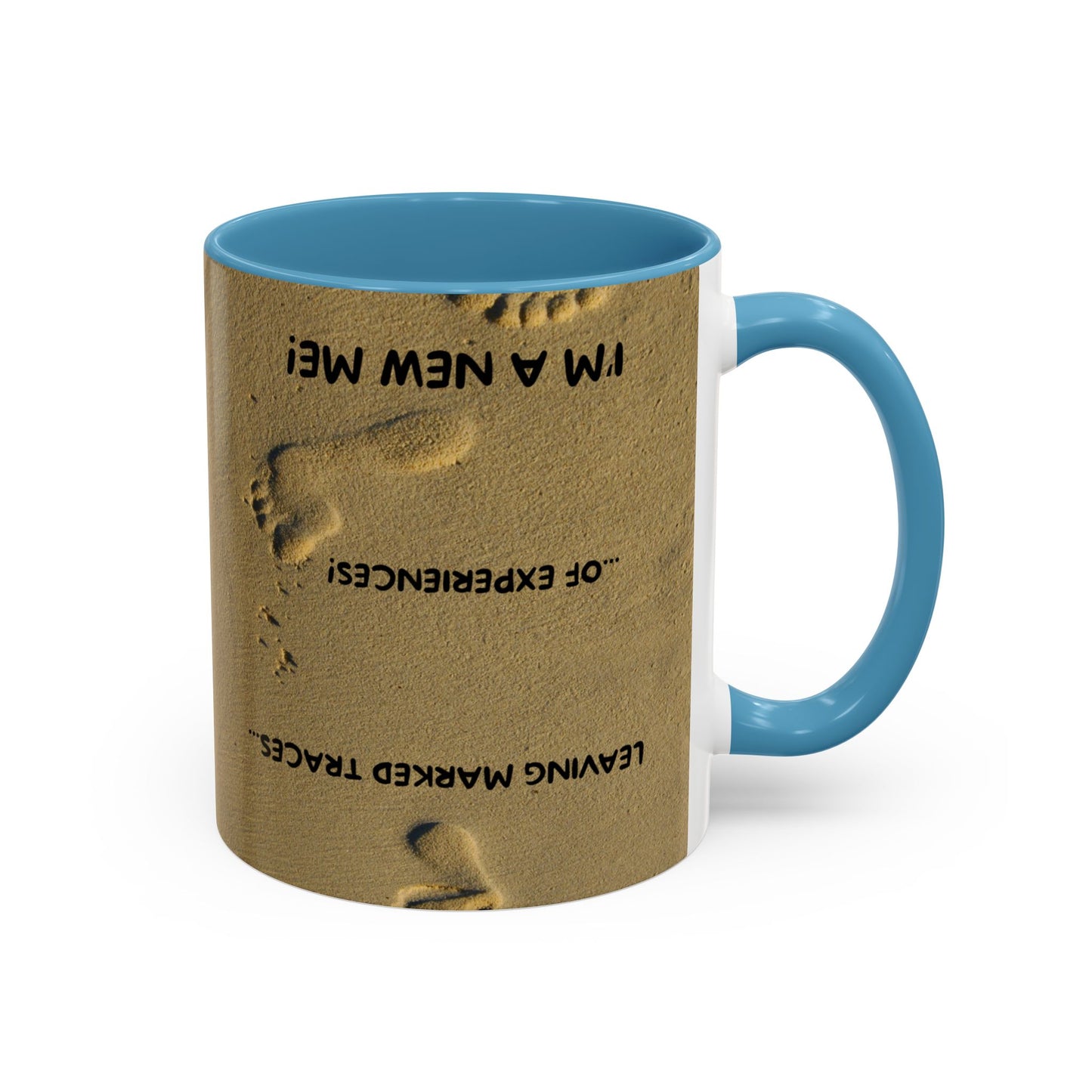 LEAVING EXPERIENCES Inspirational Accent Coffee Mug - Perfect Gift for New Beginnings, Motivation, Self-Discovery, Café Lover, Ceramic Cup