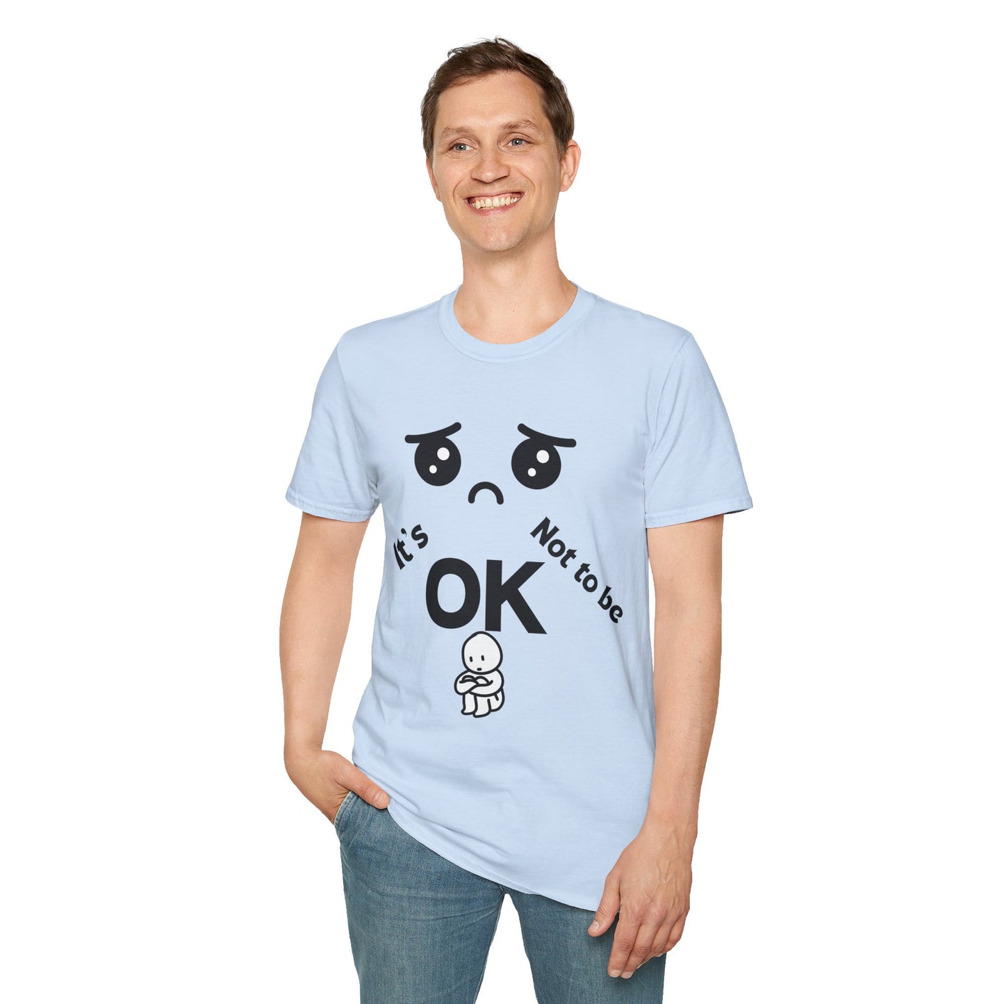 IT'S OK Emotional Support Unisex T-Shirt, Inspirational Tee, Self-Care Shirt, Mental Health Awareness, Gift for Friends, Motivational Apparel, [...]