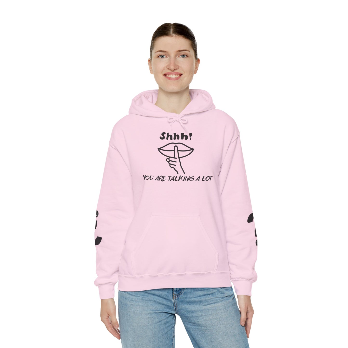 Shhh! Funny Unisex Hooded Sweatshirt, Cozy Hoodie for Introverts, Ideal Gift for Friends and Family, Perfect for Casual Wear, [...]