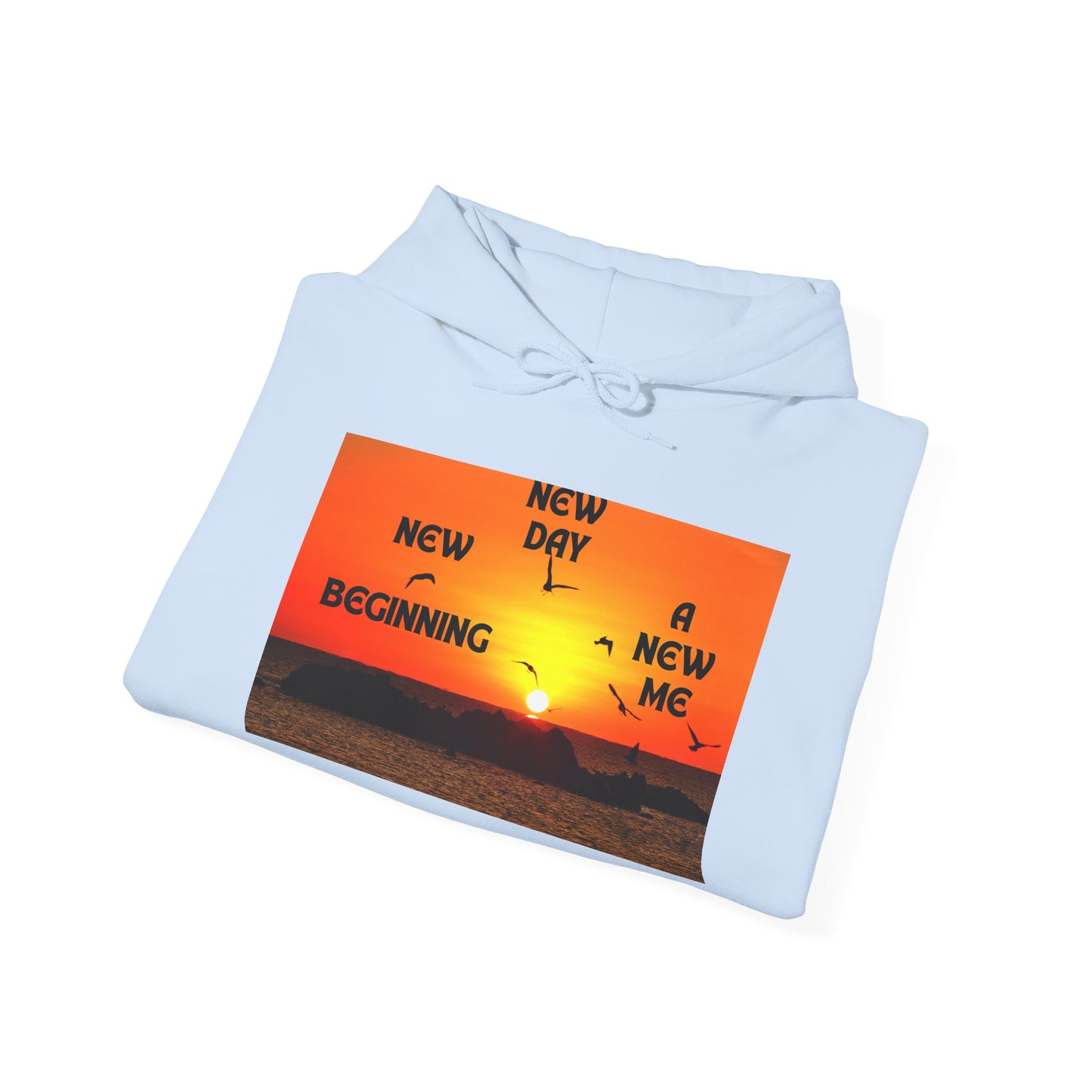 New Day, New Me Motivational Hoodie - Cozy Unisex Sweatshirt for Inspiration, Self-Care, Fitness Goals, Gift for Him, Her