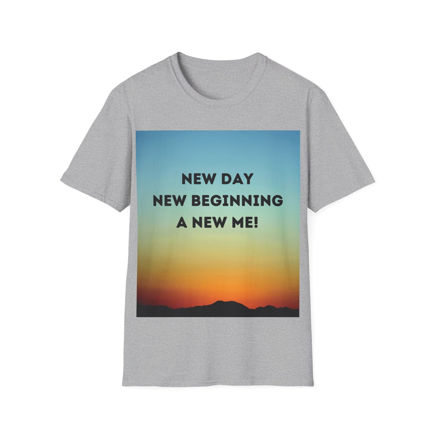NEW DAY NEW BEGINNING A NEW ME Unisex Softstyle T-Shirt