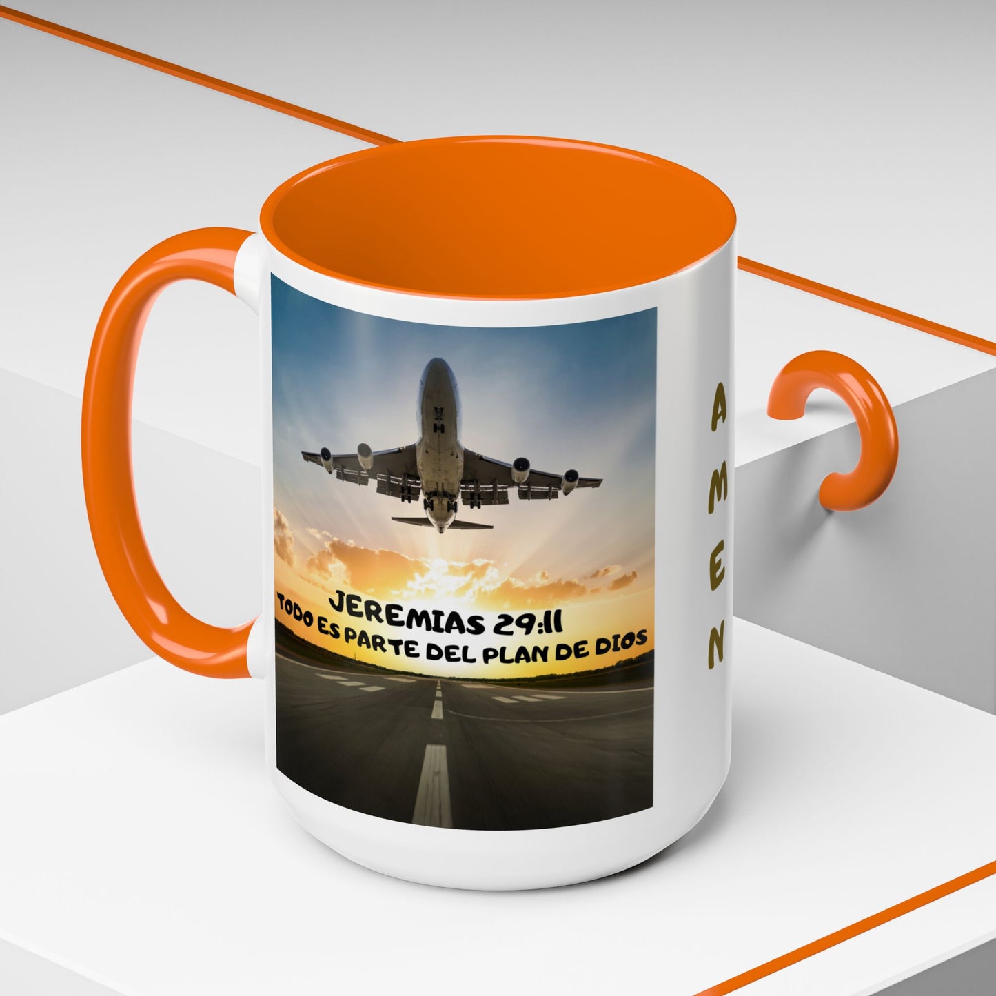 "Mateo 28:20 Estoy Contigo Siempre" Accent Mug (11/15oz)