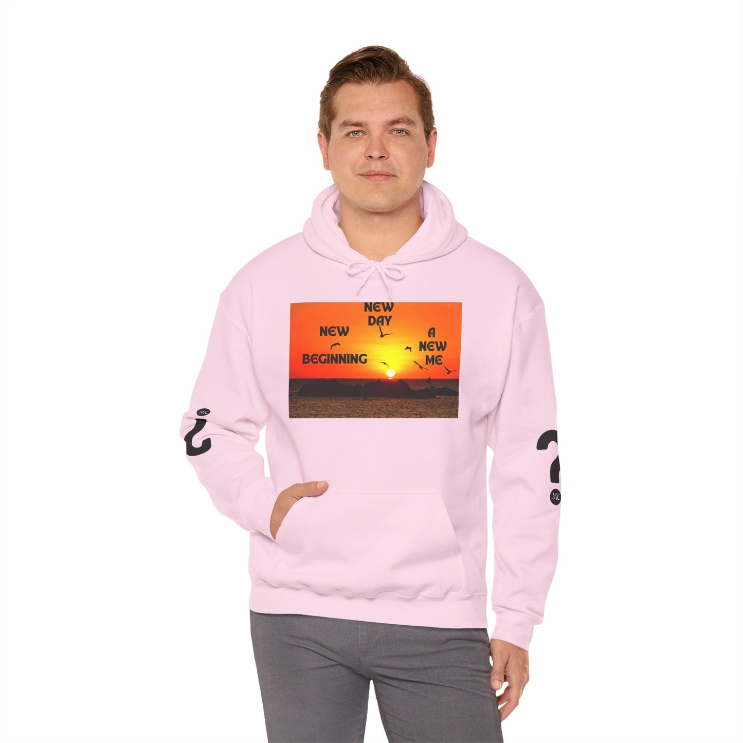 New Day, New Me Motivational Hoodie - Cozy Unisex Sweatshirt for Inspiration, Self-Care, Fitness Goals, Gift for Him, Her