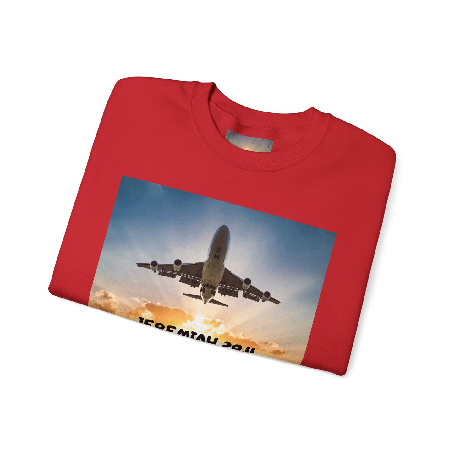 "Jeremiah 29:11 / Matthew 28:20" Christian Crewneck Inspirational Bible Verse Sweatshirt