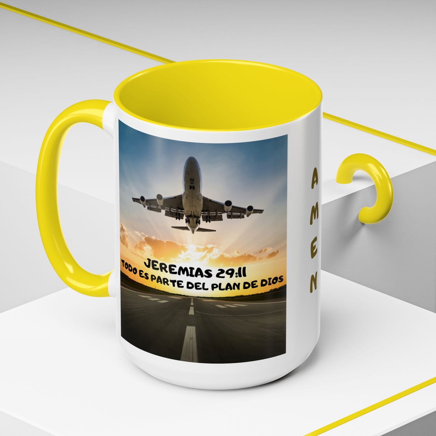"Mateo 28:20 Estoy Contigo Siempre" Accent Mug (11/15oz)