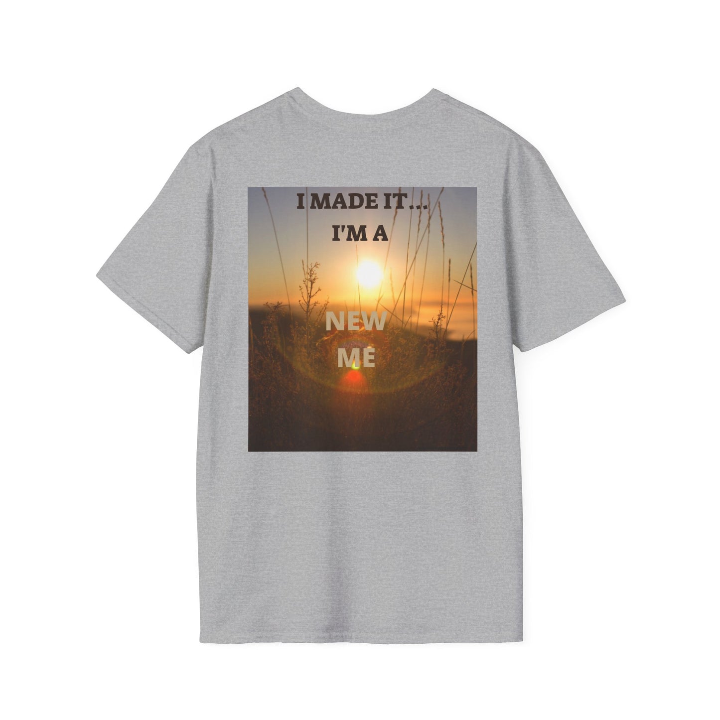 I MADE IT Inspirational Quote T-Shirt for Personal Growth, Motivational Tee, Beach Vibes Shirt, Gift for Friends, Unisex Softstyle Tee
