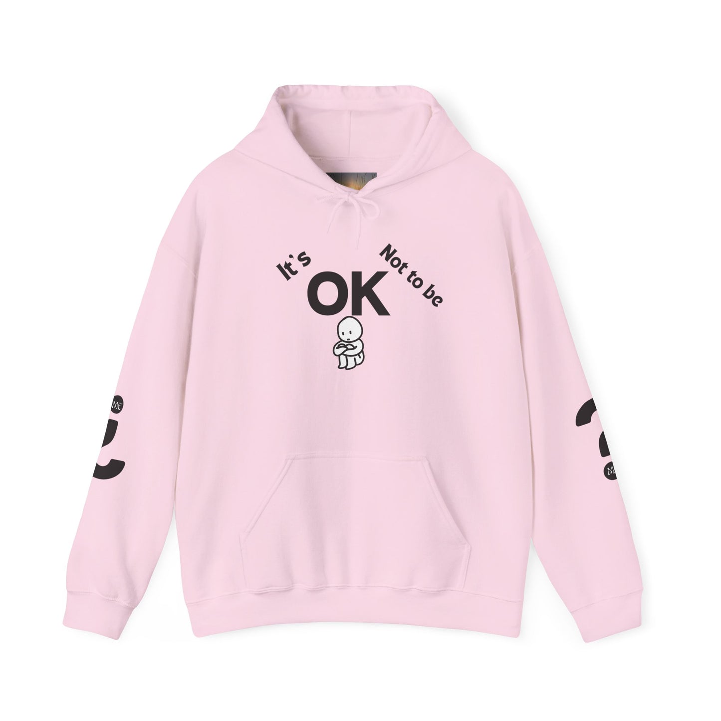 It's OK Motivational Hoodie for Comfort and Support, Unisex Sweatshirt, Mental Health Awareness Apparel, Self-Care Gift, Encouragement Clothing