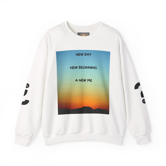 NEW DAY NEW BEGINNING A NEW ME Crewneck Sweatshirt - New Day, New Beginning, A New Me, Motivational Apparel, Cozy Gift for Her, Affirmation Sweater, [...]