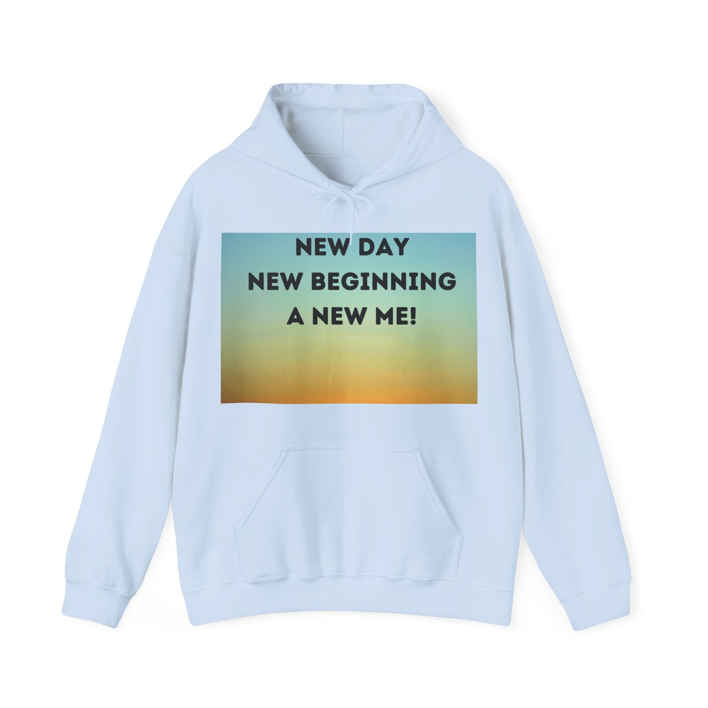 NEW DAY NEW BEGINNING A NEW ME Unisex Heavy Blend™ Hooded Sweatshirt
