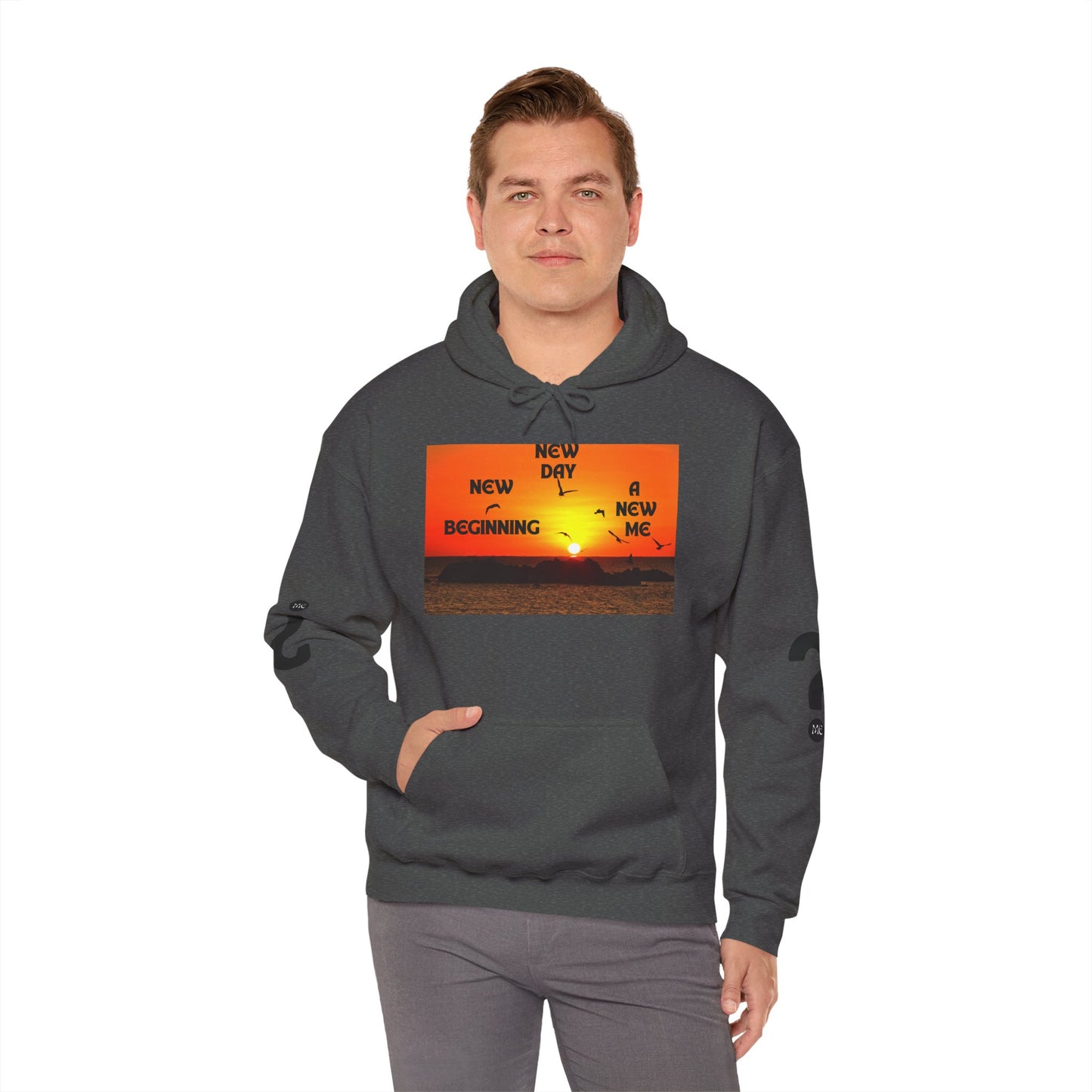 New Day, New Me Motivational Hoodie - Cozy Unisex Sweatshirt for Inspiration, Self-Care, Fitness Goals, Gift for Him, Her
