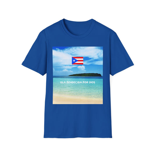 Puerto Rico Pride T-Shirt, Beach Vacation Tee, Unisex Graphic Shirt, Lighthouse Design, Caribbean Summer Wear