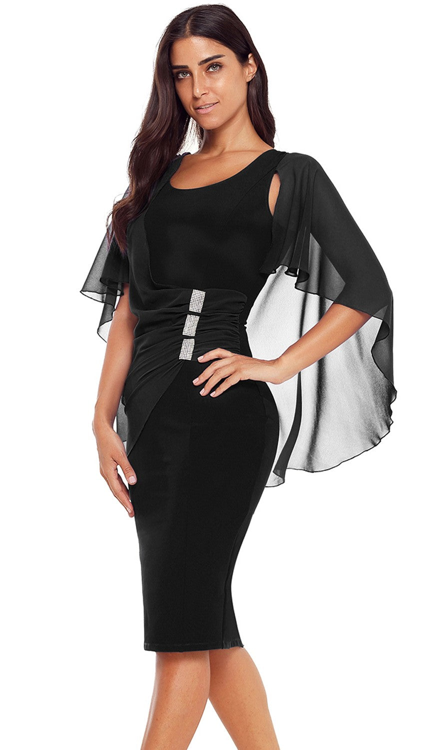 WOMEN DRESS PAIGE - BLACK