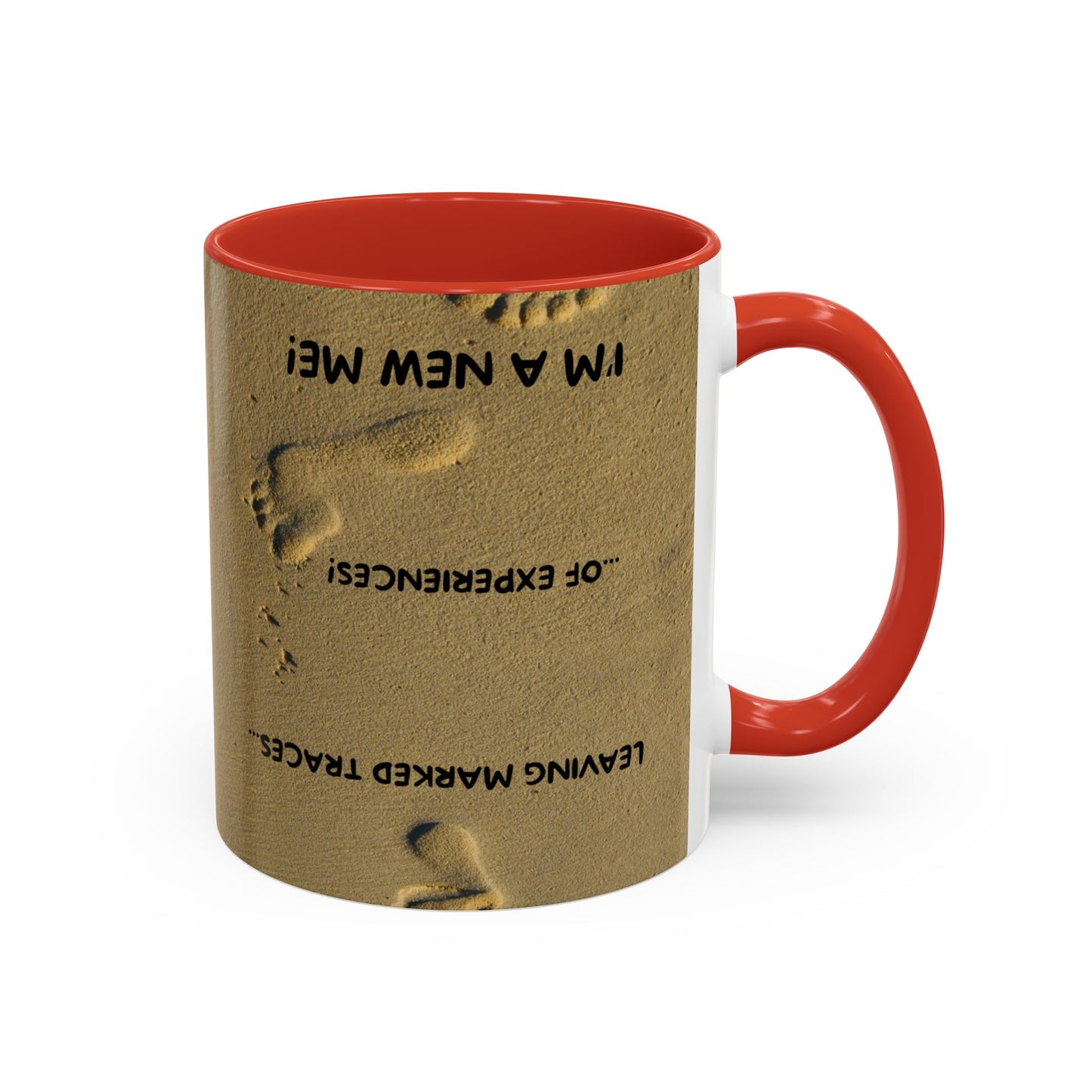 LEAVING EXPERIENCES Inspirational Accent Coffee Mug - Perfect Gift for New Beginnings, Motivation, Self-Discovery, Café Lover, Ceramic Cup