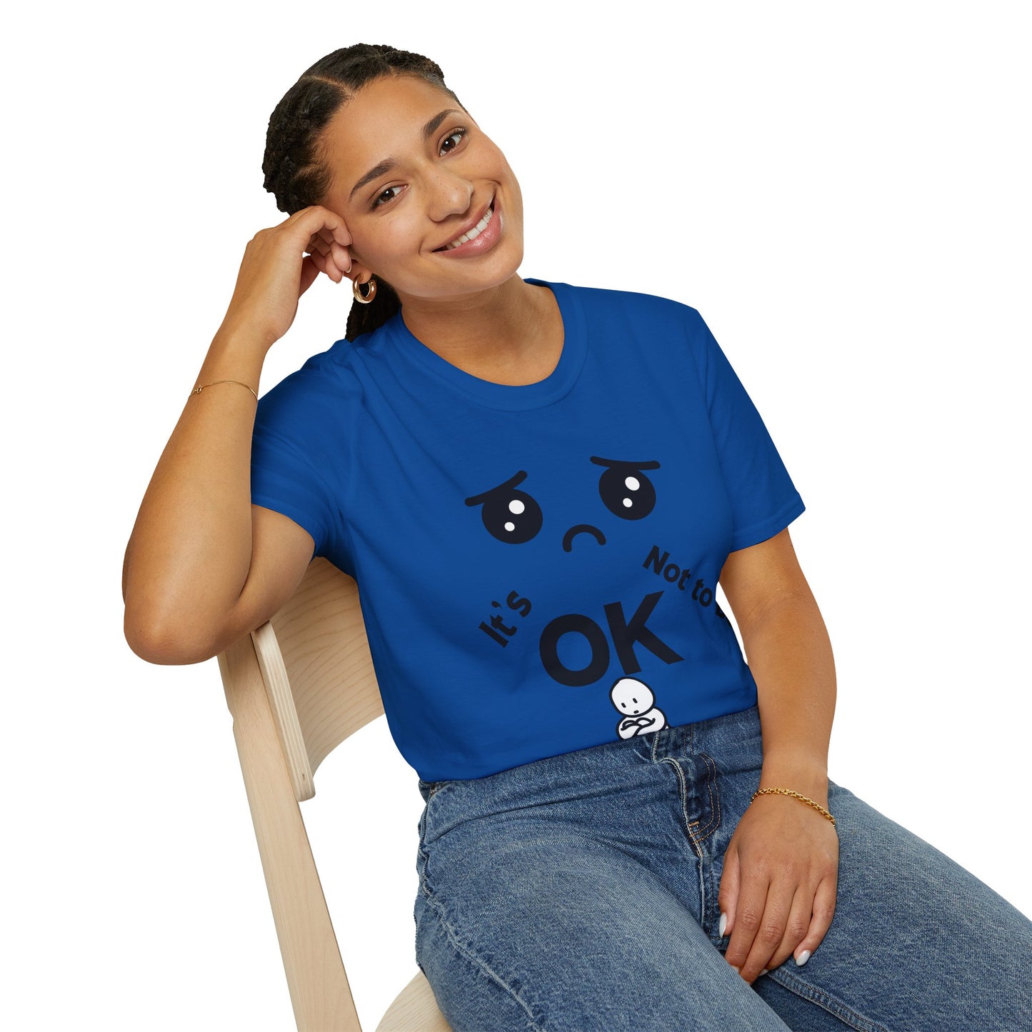 IT'S OK Emotional Support Unisex T-Shirt, Inspirational Tee, Self-Care Shirt, Mental Health Awareness, Gift for Friends, Motivational Apparel, [...]