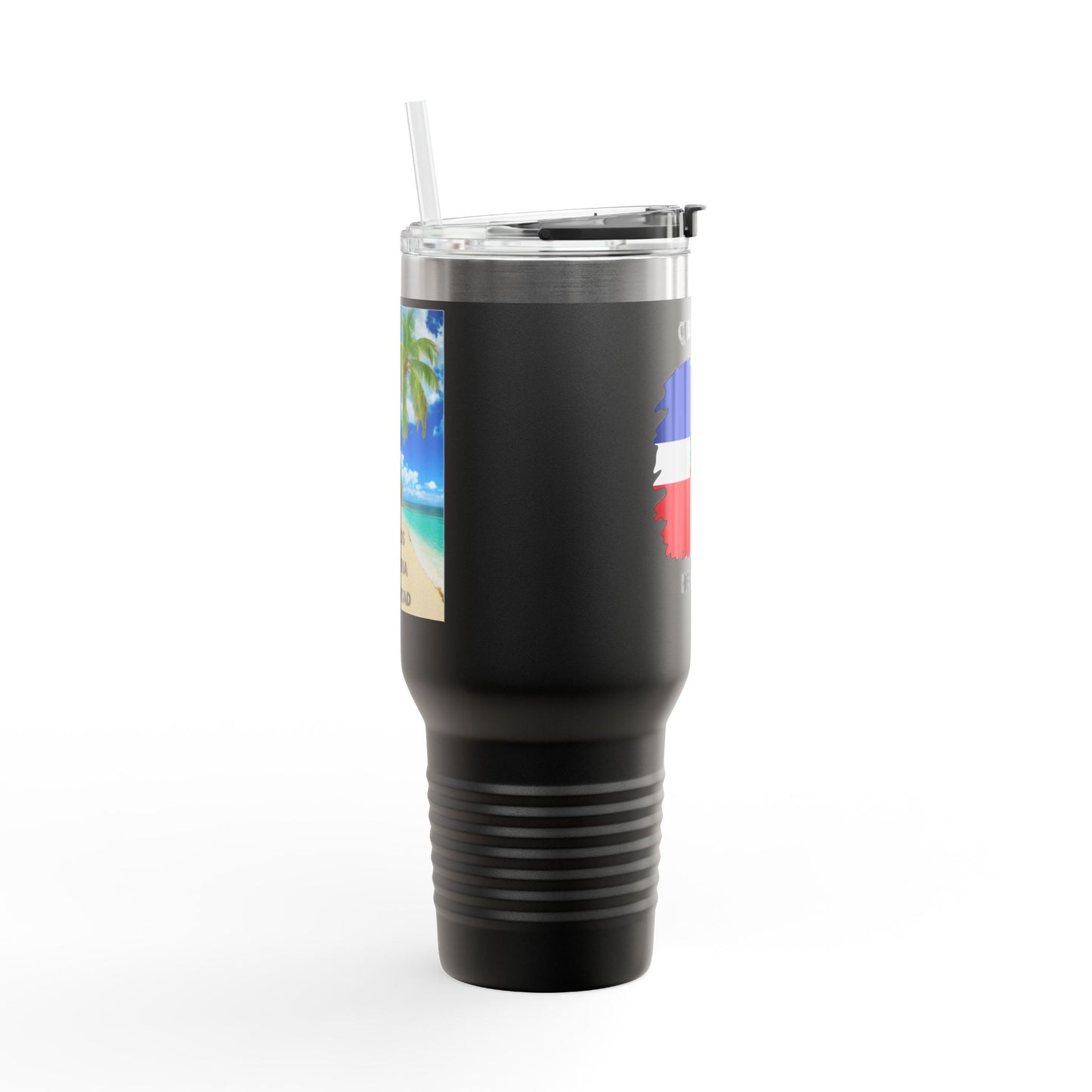 Dominican Republic Insulated Travel Mug, Caribbean Travel Cup, Beach Lover Gift, Quisqueya Hermosa Thermos, Vacation Essential, Summer [...]