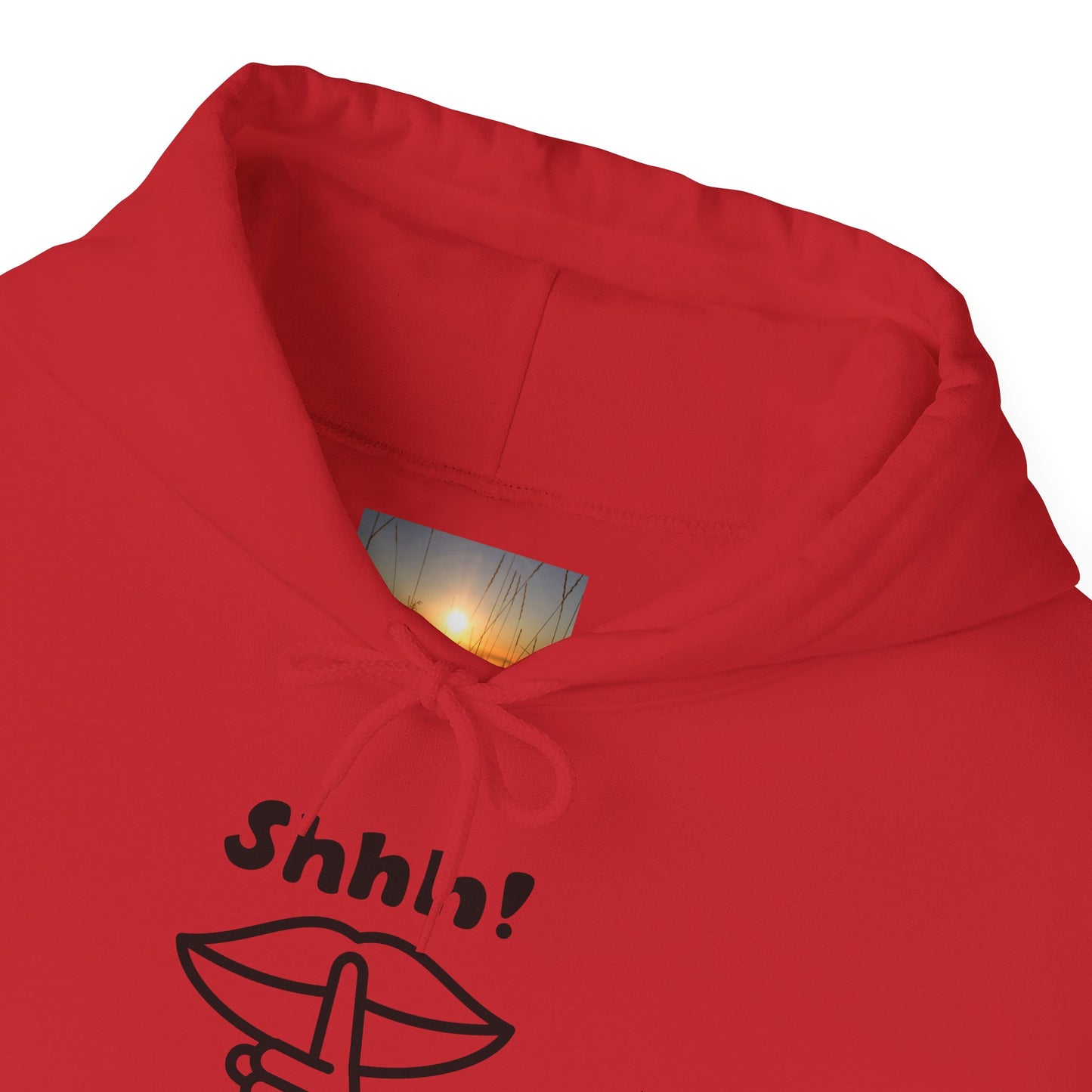 Shhh! Funny Unisex Hooded Sweatshirt, Cozy Hoodie for Introverts, Ideal Gift for Friends and Family, Perfect for Casual Wear, [...]