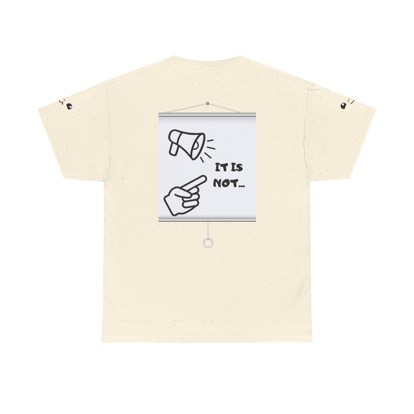 Graphic Tee — "It's Not Your Fault" Comic-Style Pointing Design