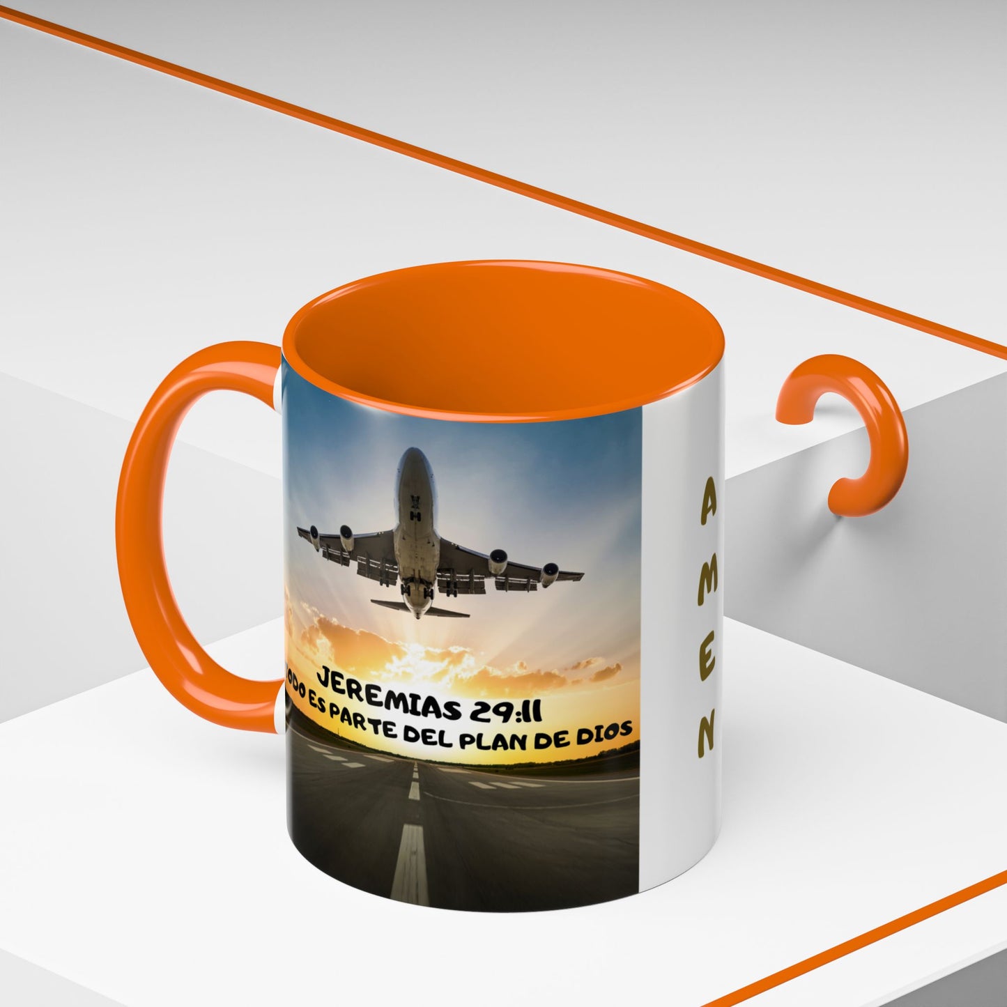 "Mateo 28:20 Estoy Contigo Siempre" Accent Mug (11/15oz)