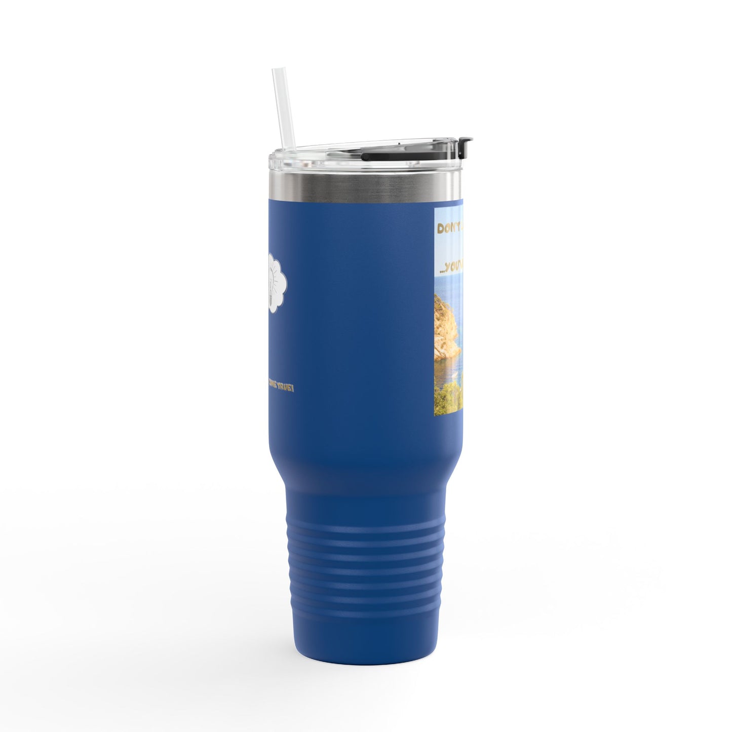 Inspirational Travel Tumbler 40oz — "Don't Lose Focus, You've Got This" Scenic Insulated Mug