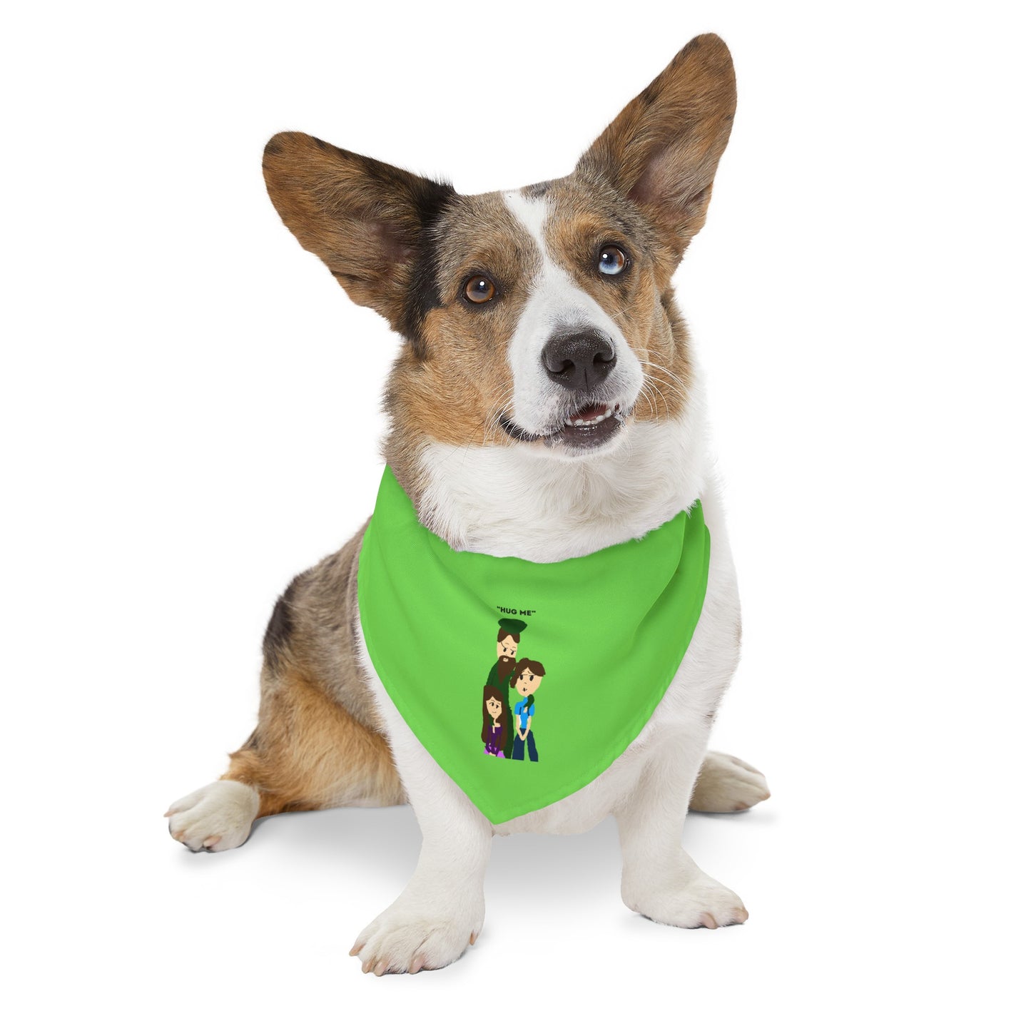 HUG ME ISAAC IDYER ARTS DESINGS Pet Bandana Collar